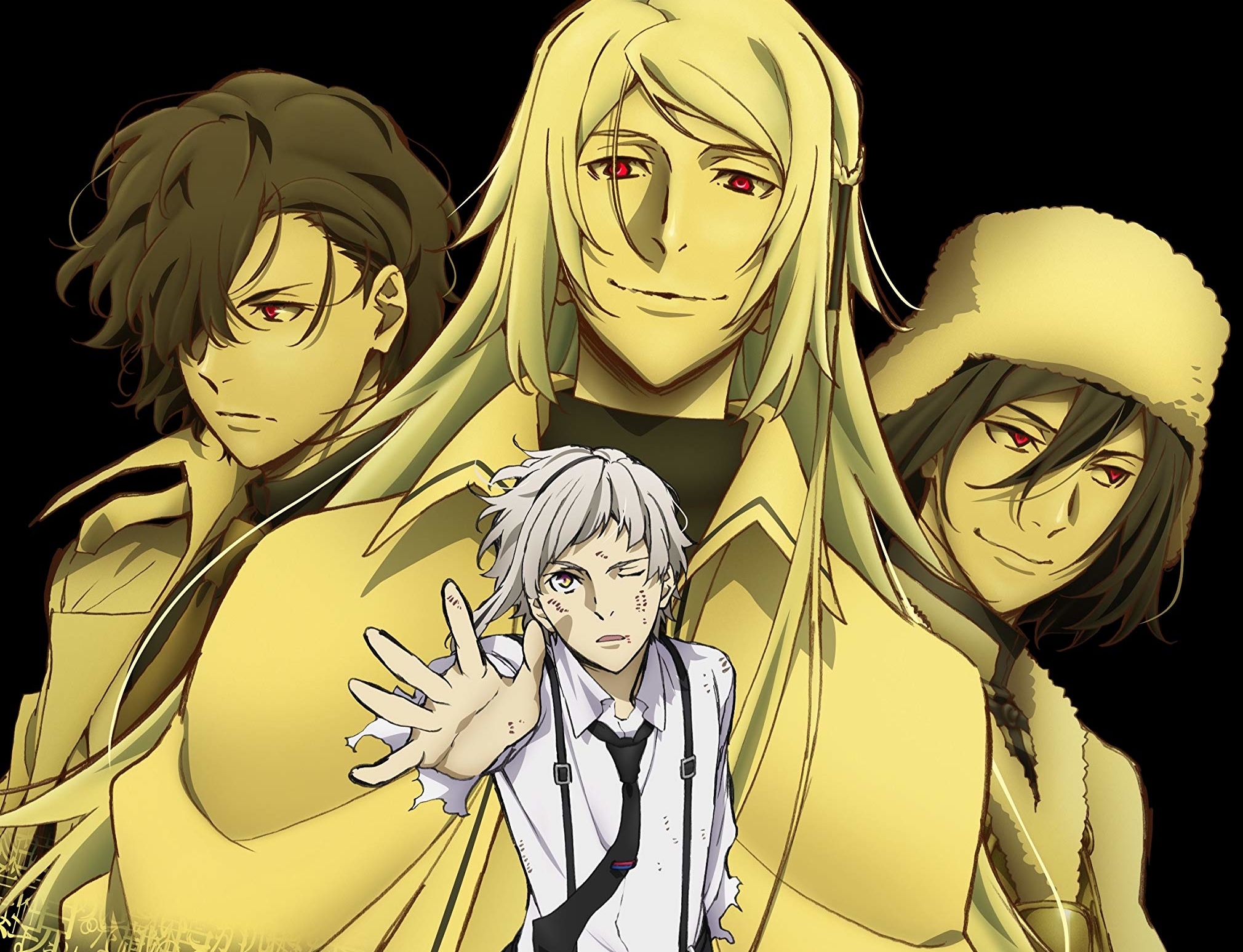 Download Osamu Dazai Fyodor Dostoyevsky Tatsuhiko Shibusawa Anime Bungou Stray Dogs: Dead Apple HD Wallpaper