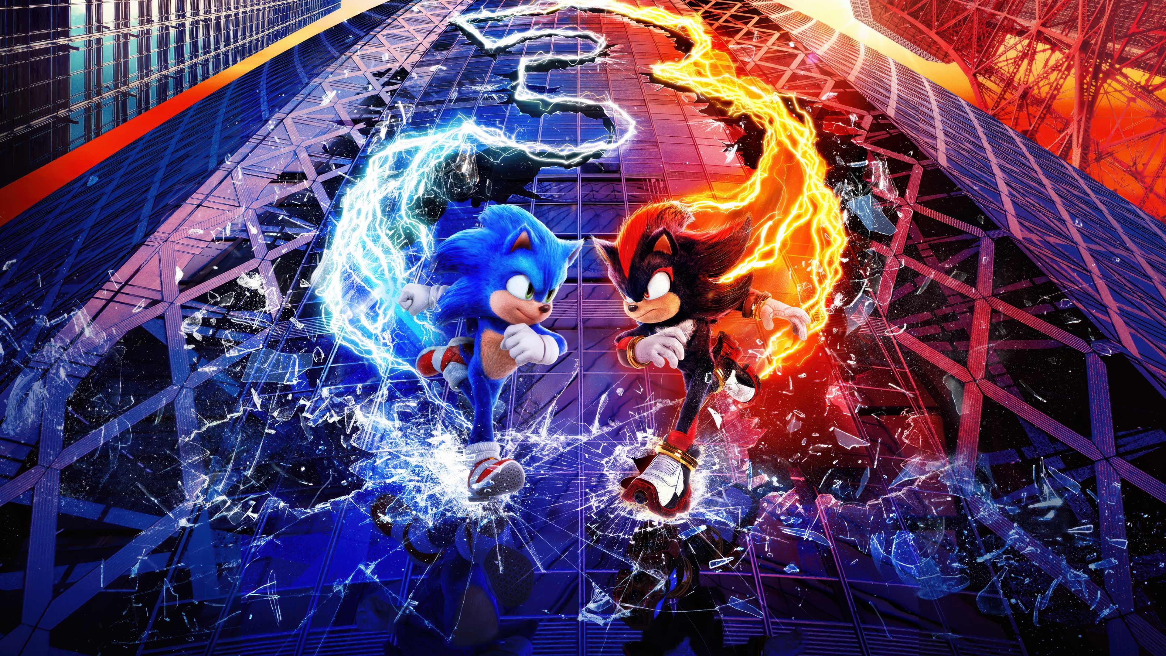 Sonic the Hedgehog 3 Wallpaper 4K, Dope, Shadow the Hedgehog, 5K