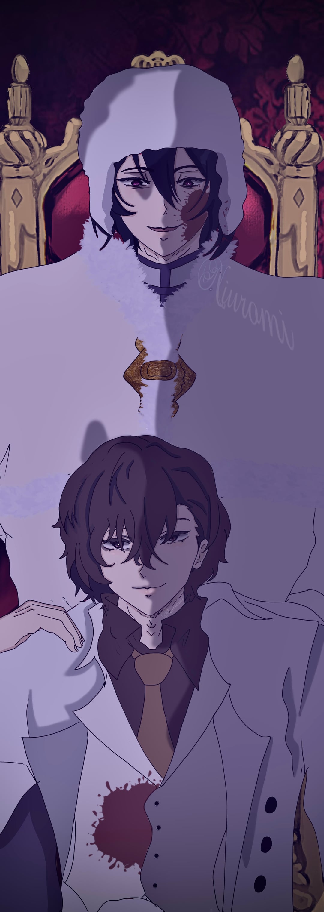 I drew Dazai & Fyodor in their Dead Apple outfits ✨