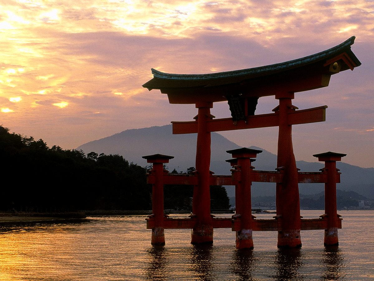 Itsukushima Shrine wallpaper HD. Download Free background