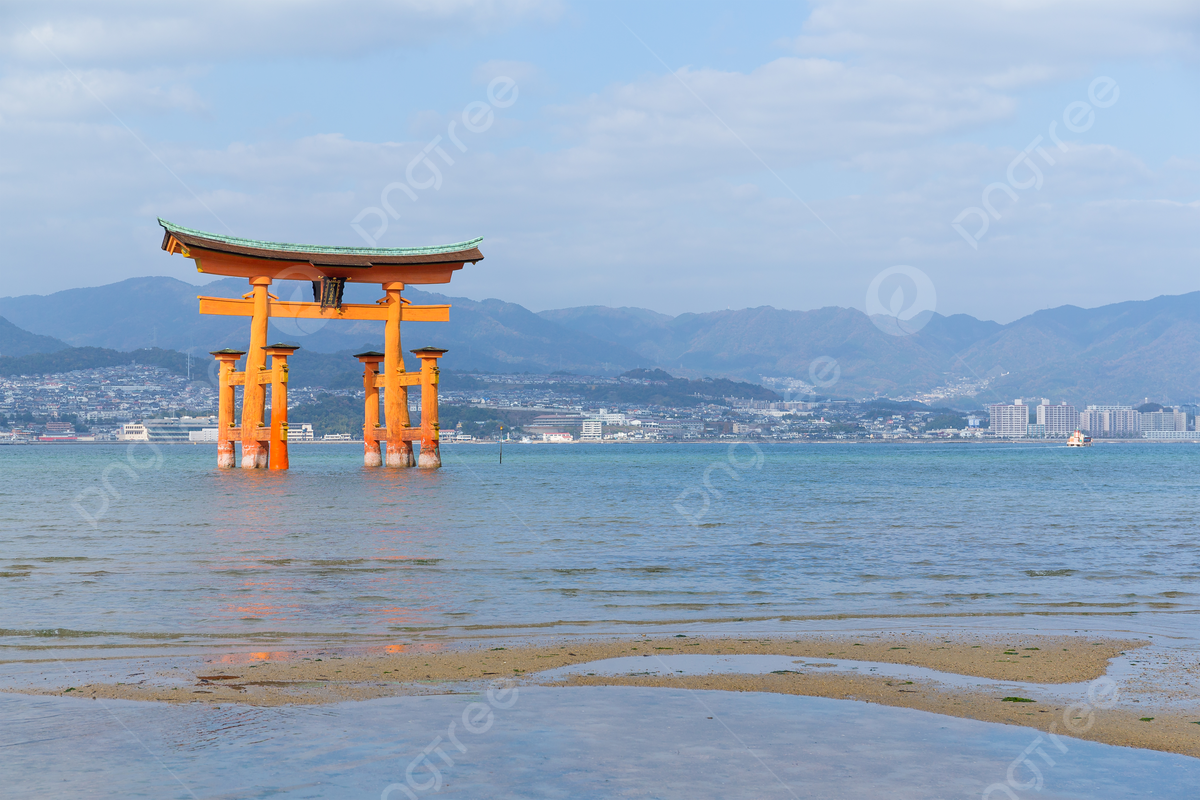 Floating Gate Of Itsukushima Shrine Buddhism Shrine Hatsukaichi Photo Background And Picture For Free Download