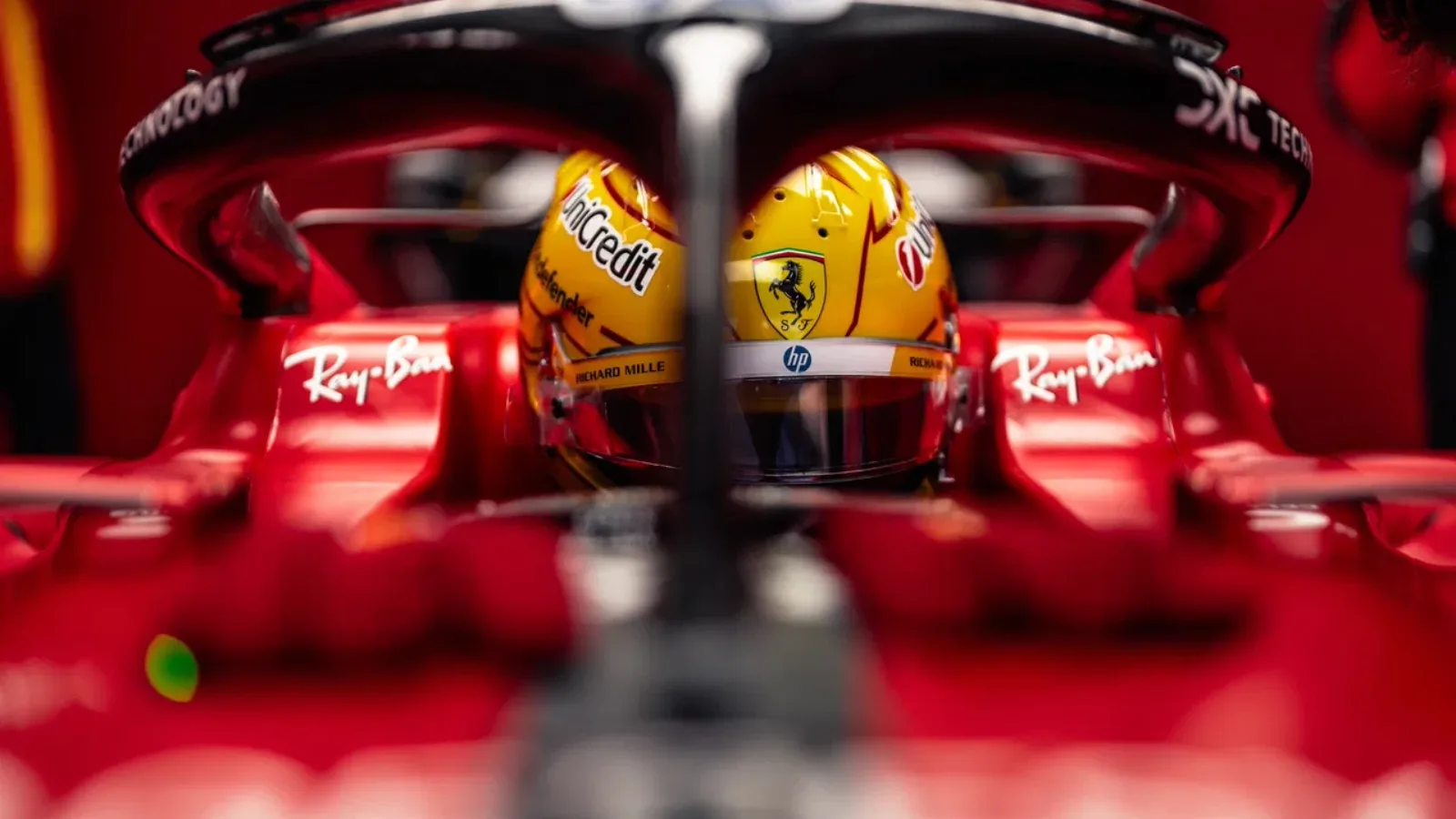 When will Lewis Hamilton make his debut in Ferrari's 2025 F1 car?