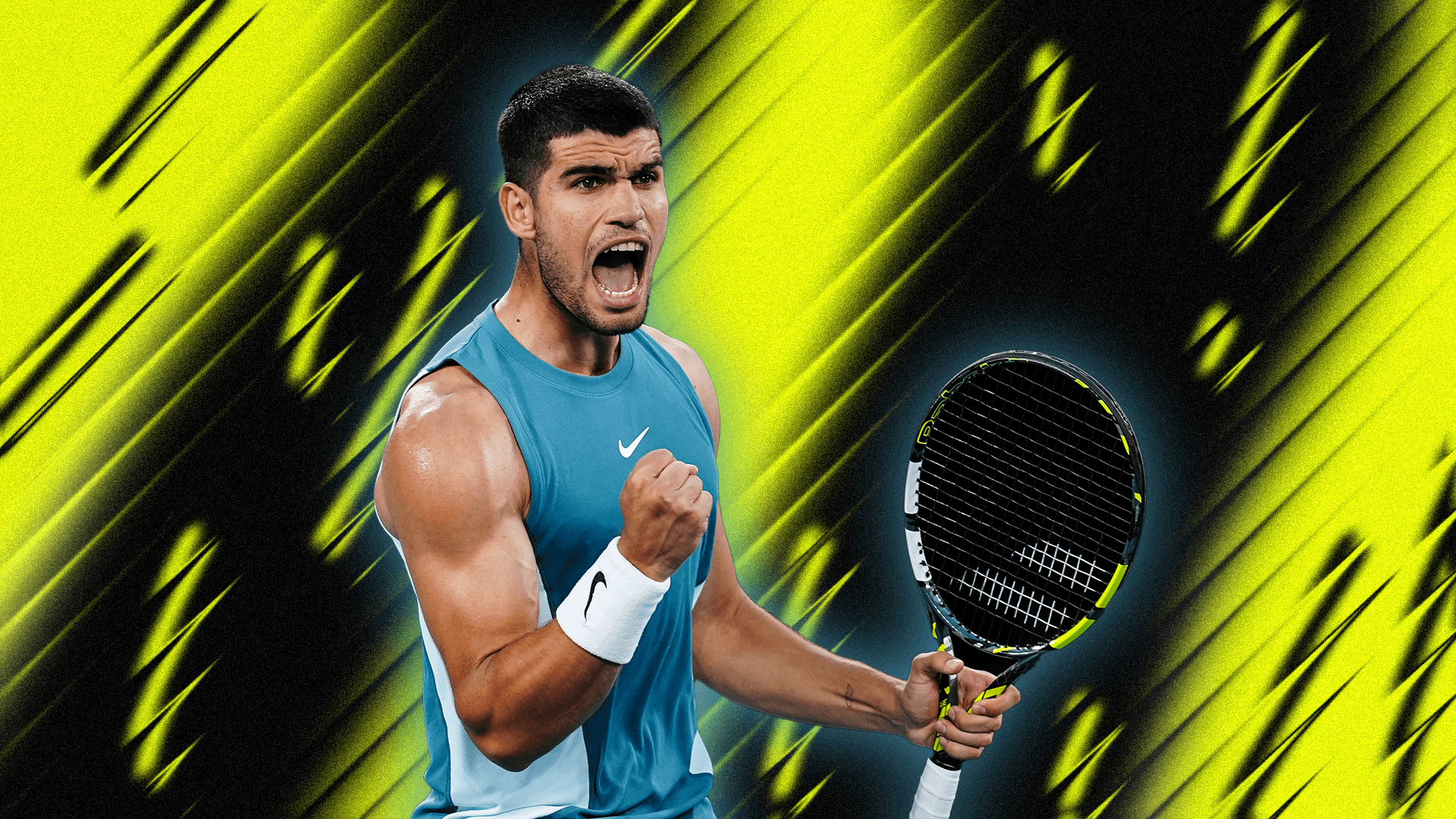 Carlos Alcaraz gioca gli Australian Open 2025 con un look aggressivo e una racchetta modificata