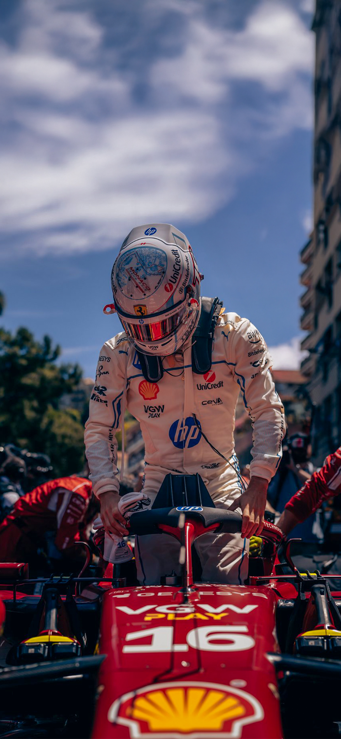 F1 Wallpaper Leclerc. F1 Wallpaper #ScuderiaFerrari #MonacoGP