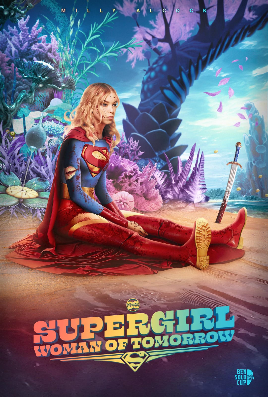 Updated my Supergirl poster with Milly Alcock!