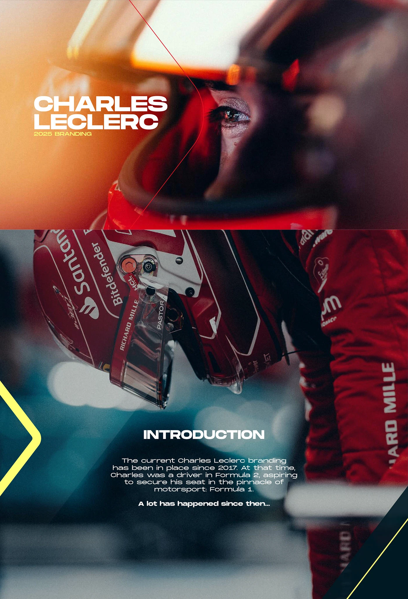 Charles Leclerc 2025 Branding - Behance