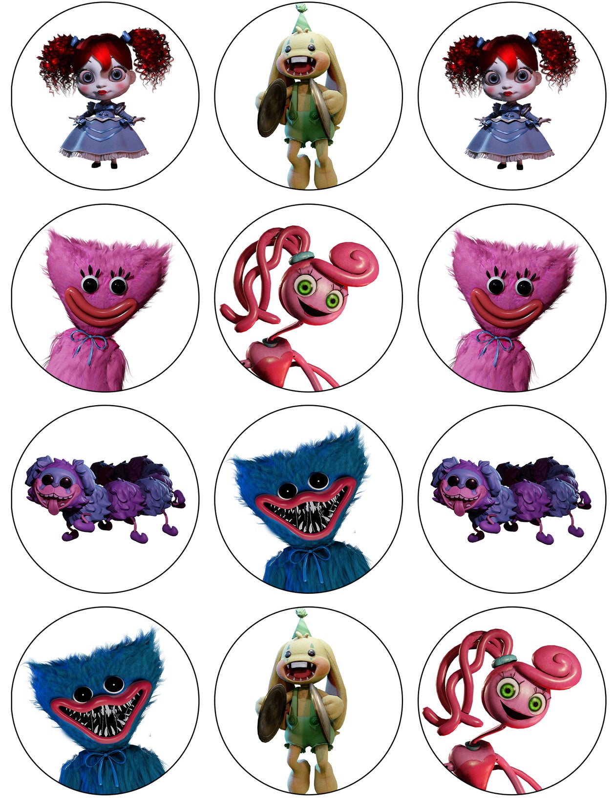 Poppy's Playtime Chapters Huggy Wuggy Kissy Missy Mommy Long Legs and