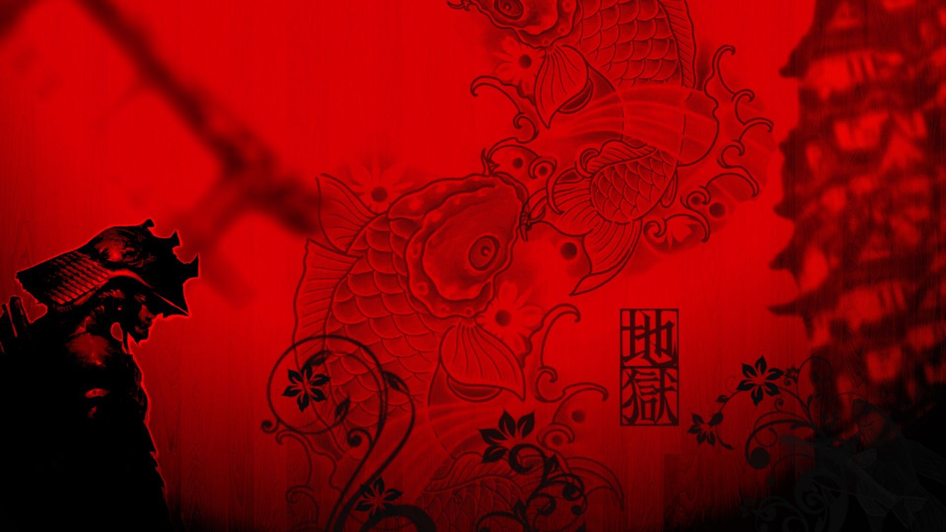 Red Black Samurai Wallpaper, HD Red Black Samurai Background on WallpaperBat