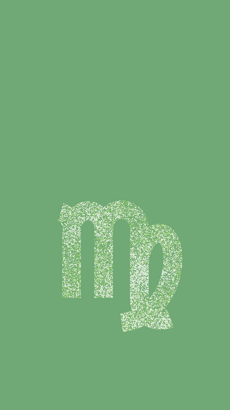 Download Virgo Zodiac Simple Green Wallpaper
