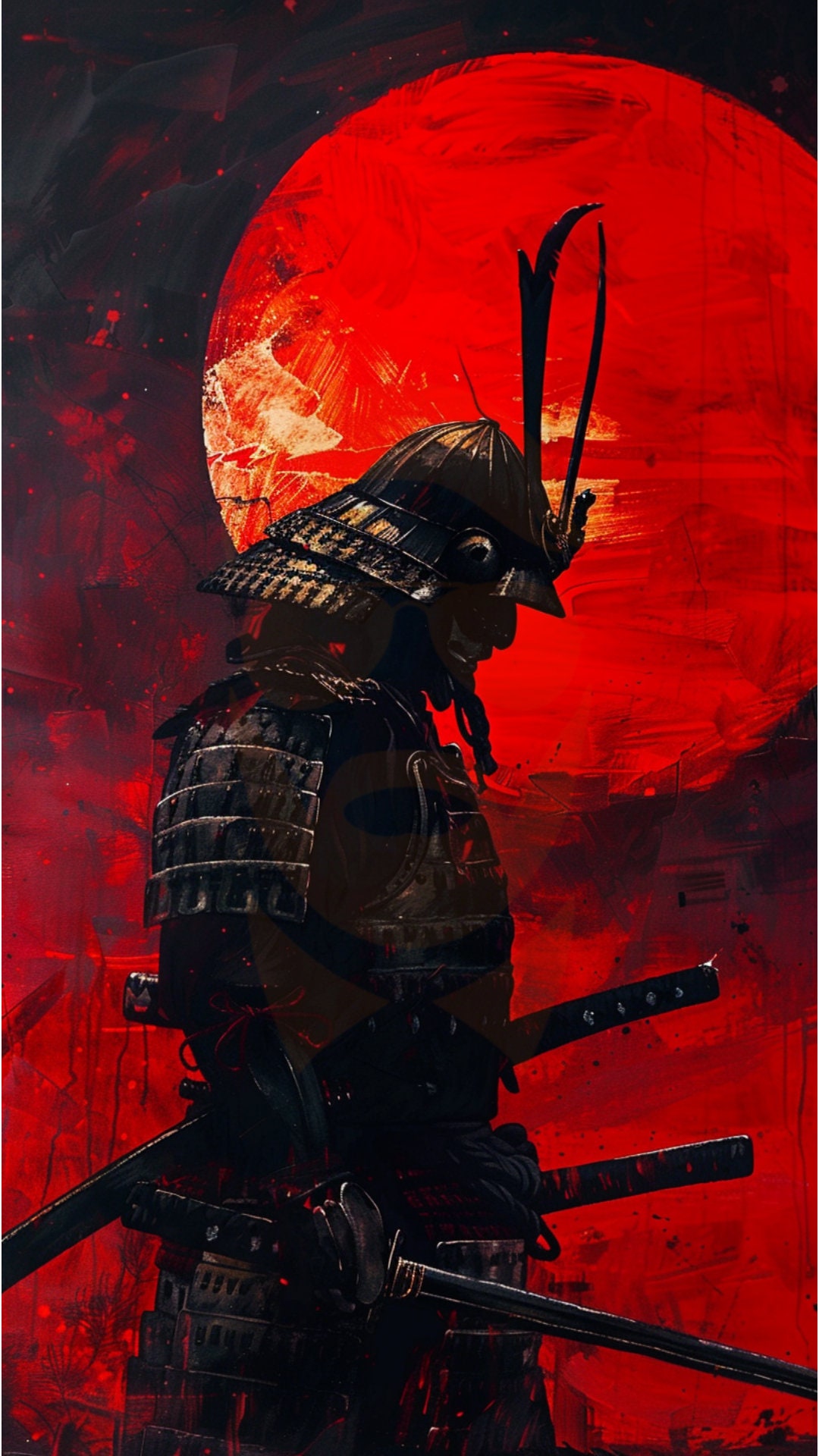 Bundle Phone Digital Wallpaper Samurai Paintings