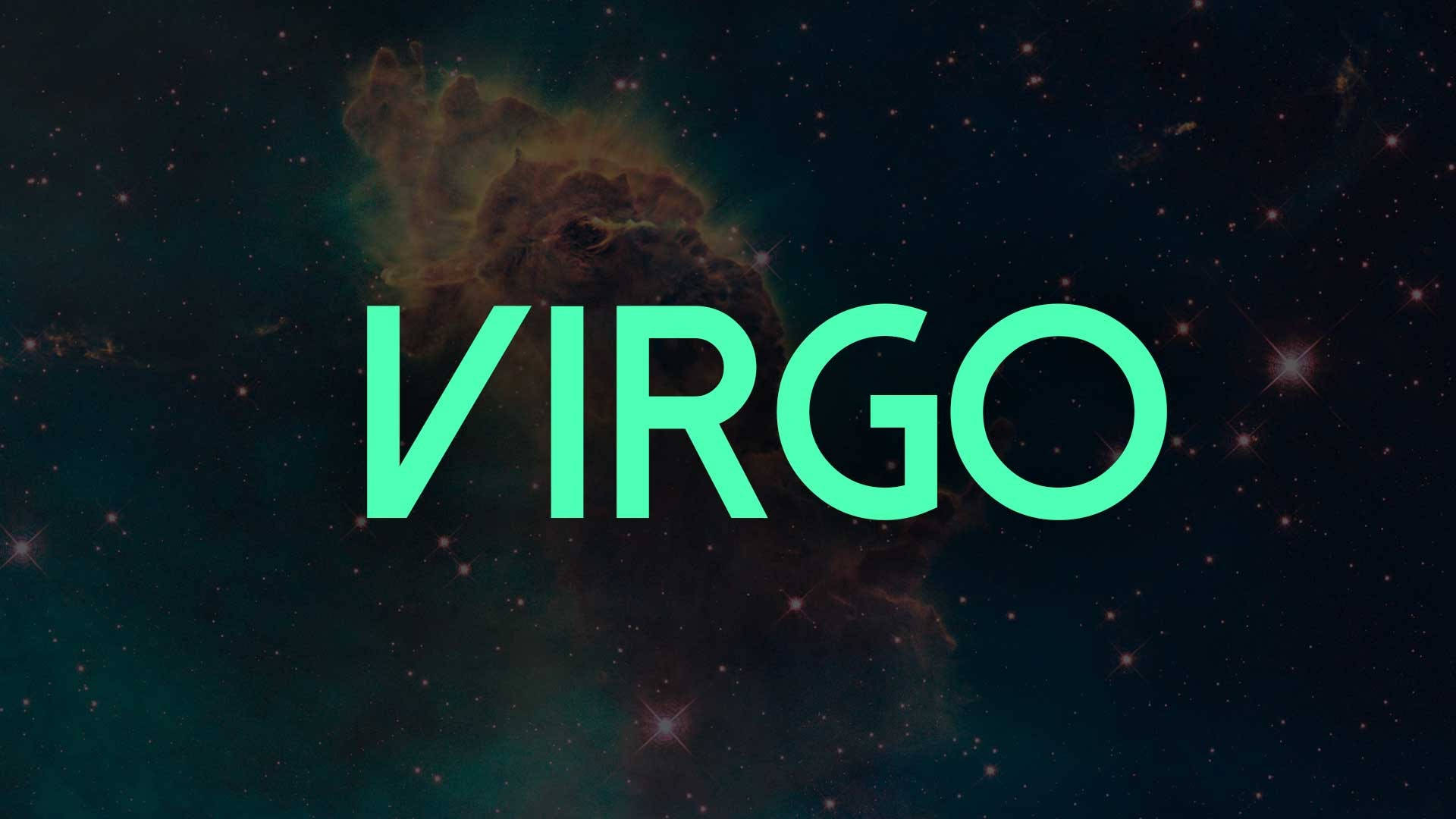 Download Virgo Zodiac Green Text Wallpaper