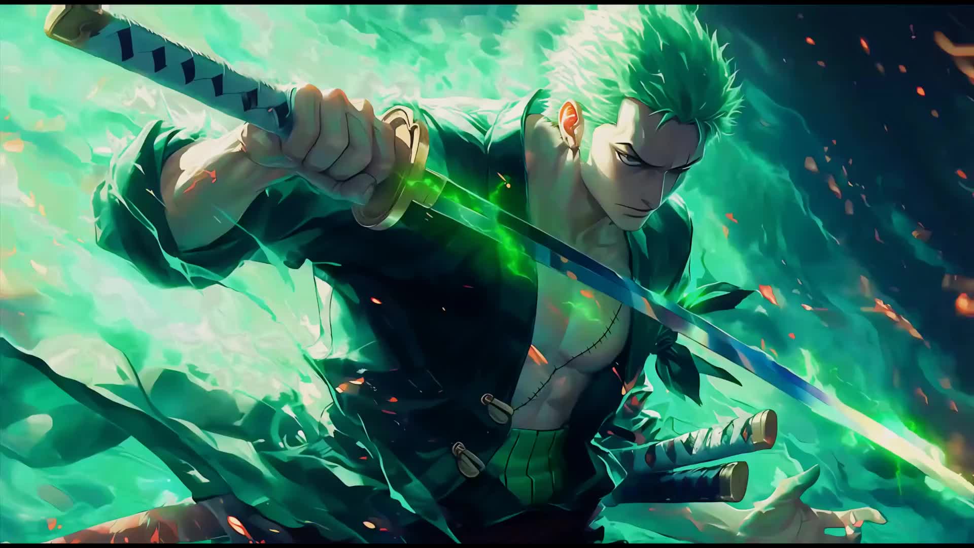 Fearless Blade Roronoa Zoro Live Wallpaper