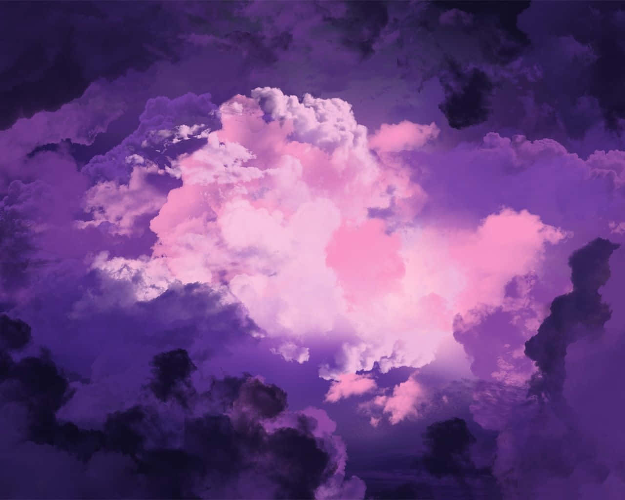 Purple Clouds Background