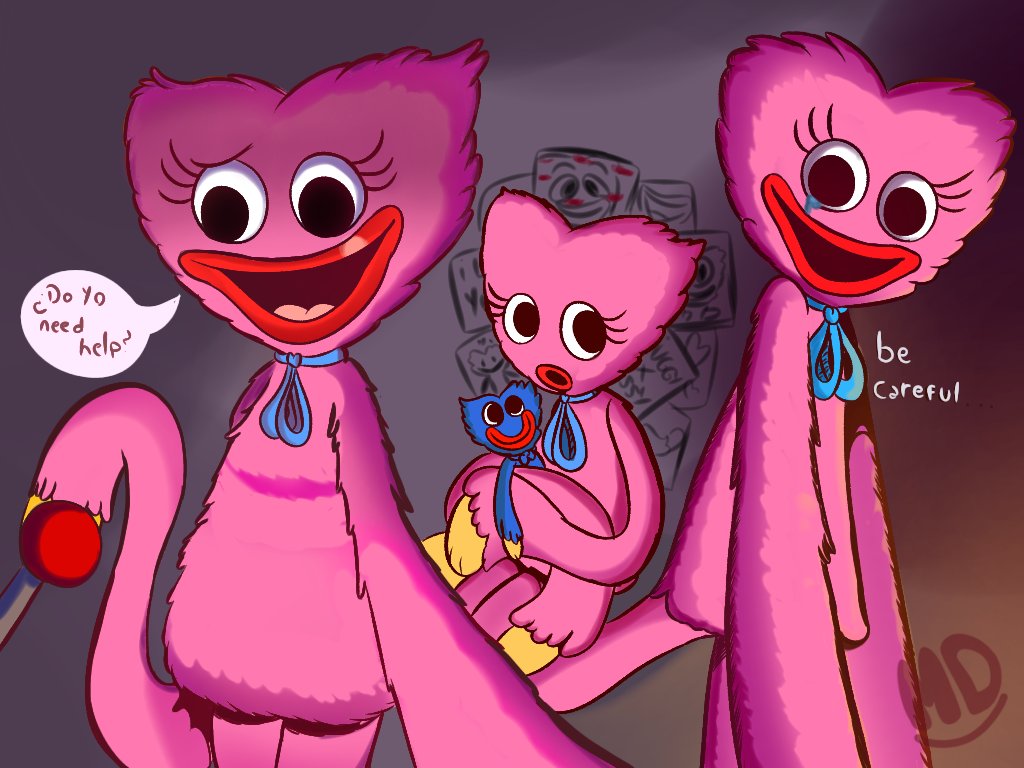Olivia Rain Volvio la kissy missy y el haggy wuaggys XD #PoppyPlaytime #kissymissy #huggywuggy #fanart