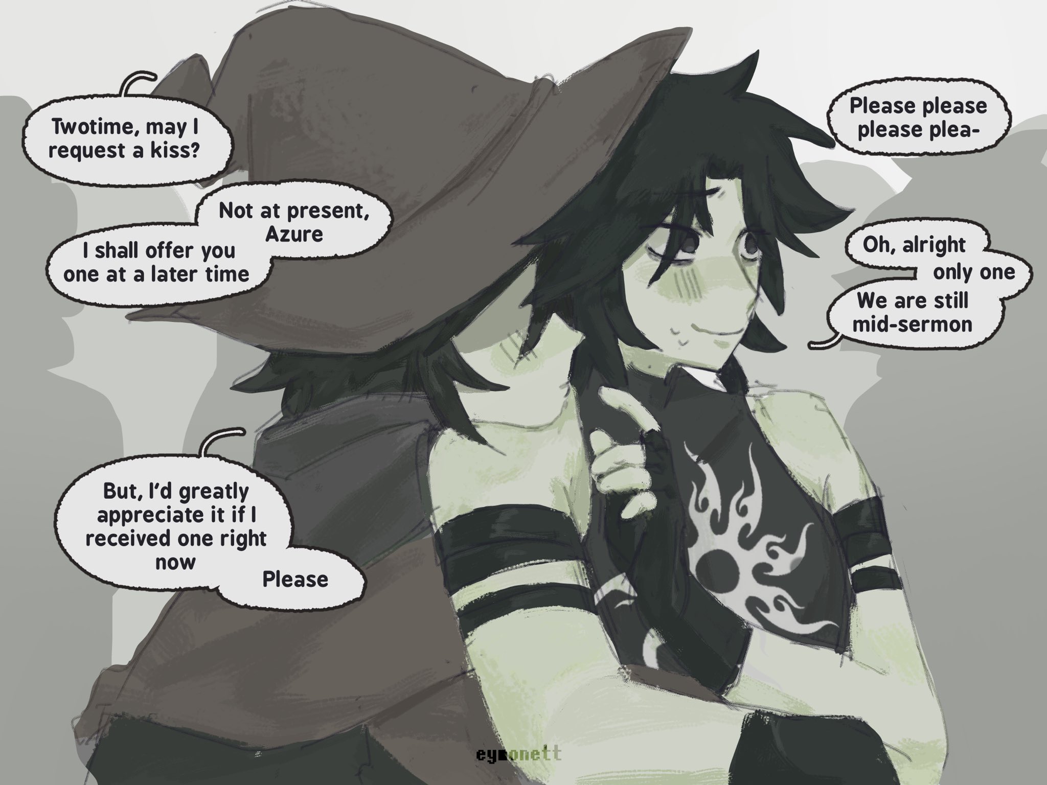 Mon Moon Need More Of Azure Being Clingy #forsaken #azuretime