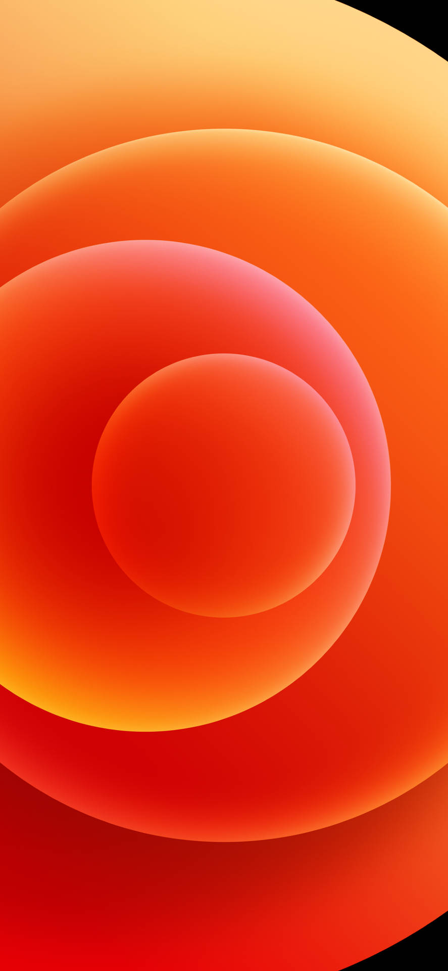 Download iPhone 12 Pro Orange Orbs Wallpaper
