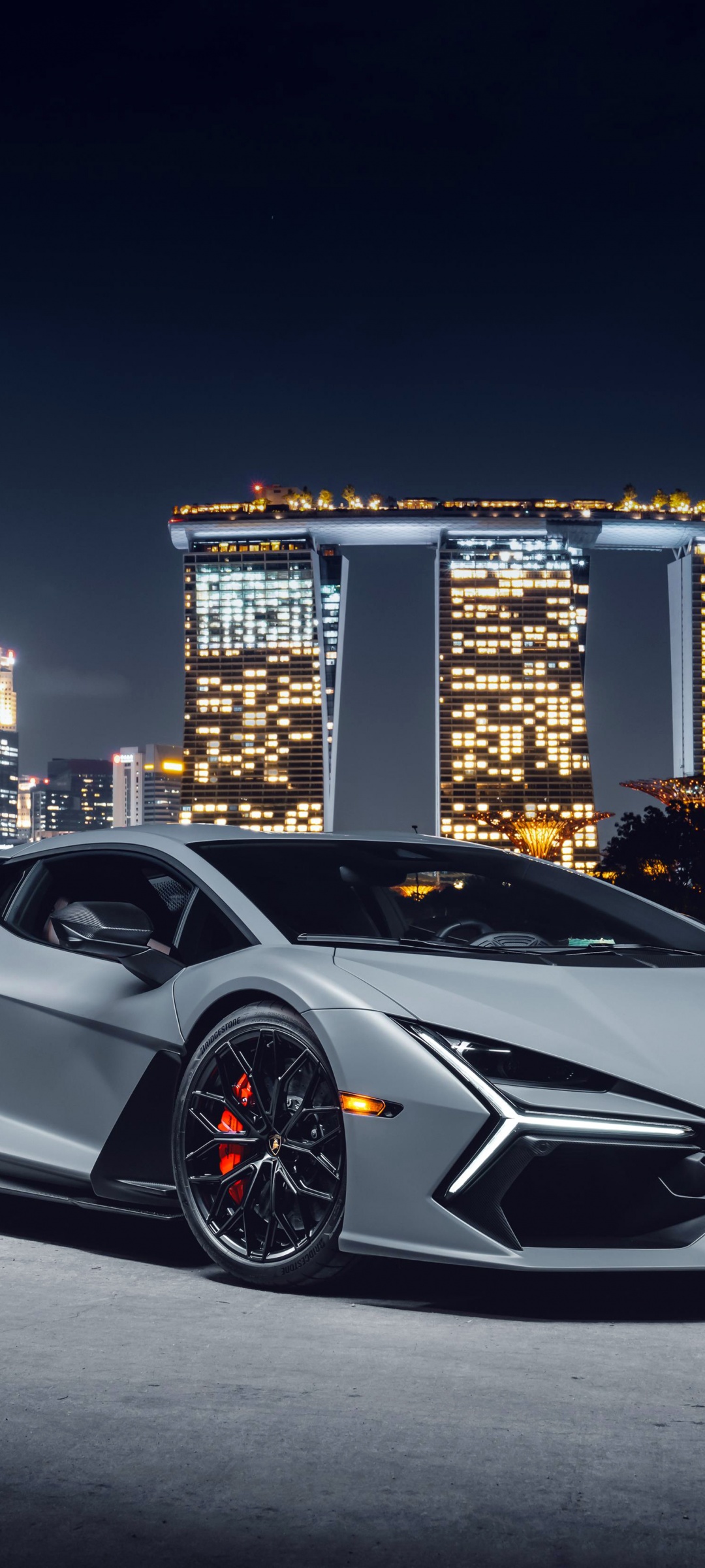 Lamborghini Revuelto Wallpaper 4K, Singapore, 2024, 5K, Night