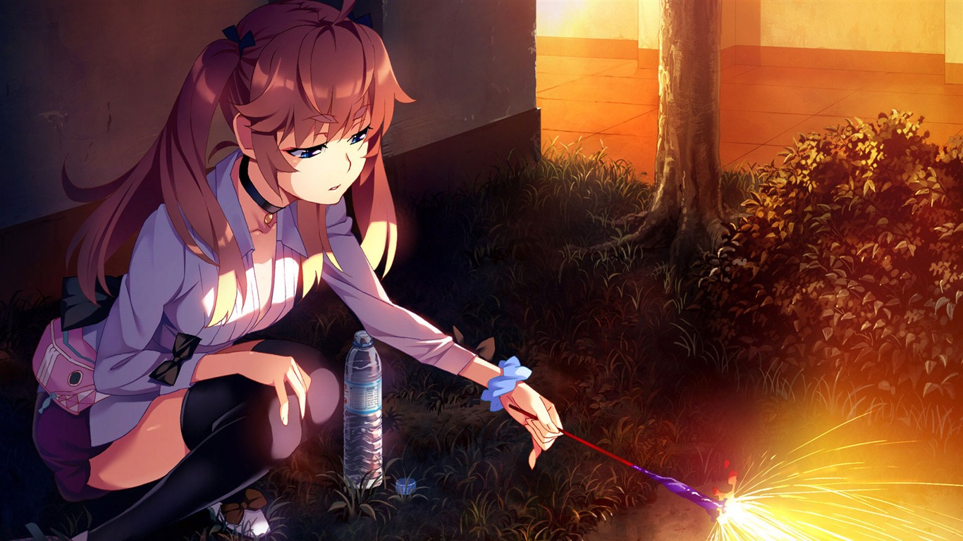 Gray fruit Anime Desktop Wallpaper 01