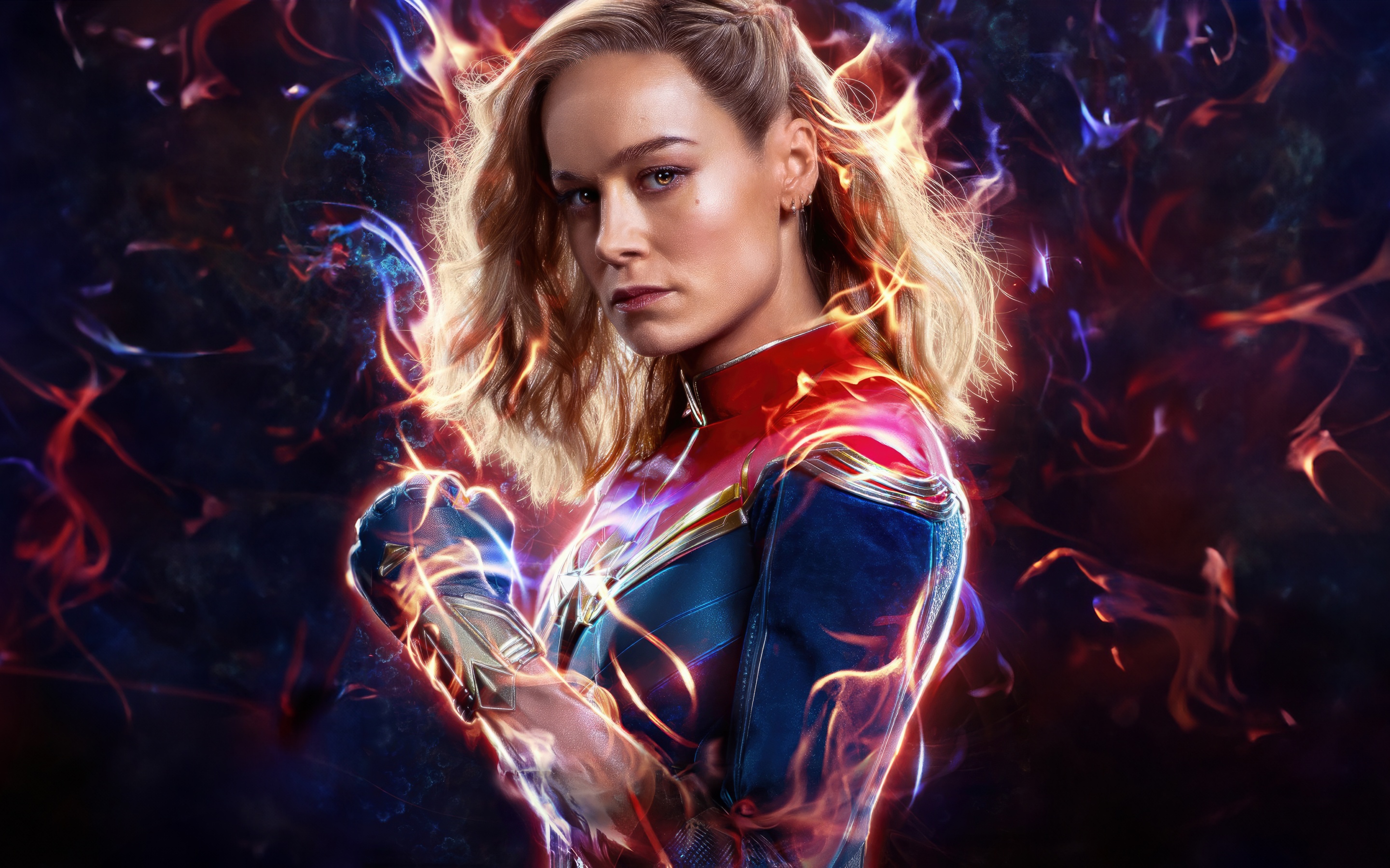 Brie Larson Wallpaper 4K, The Marvels, Captain Marvel