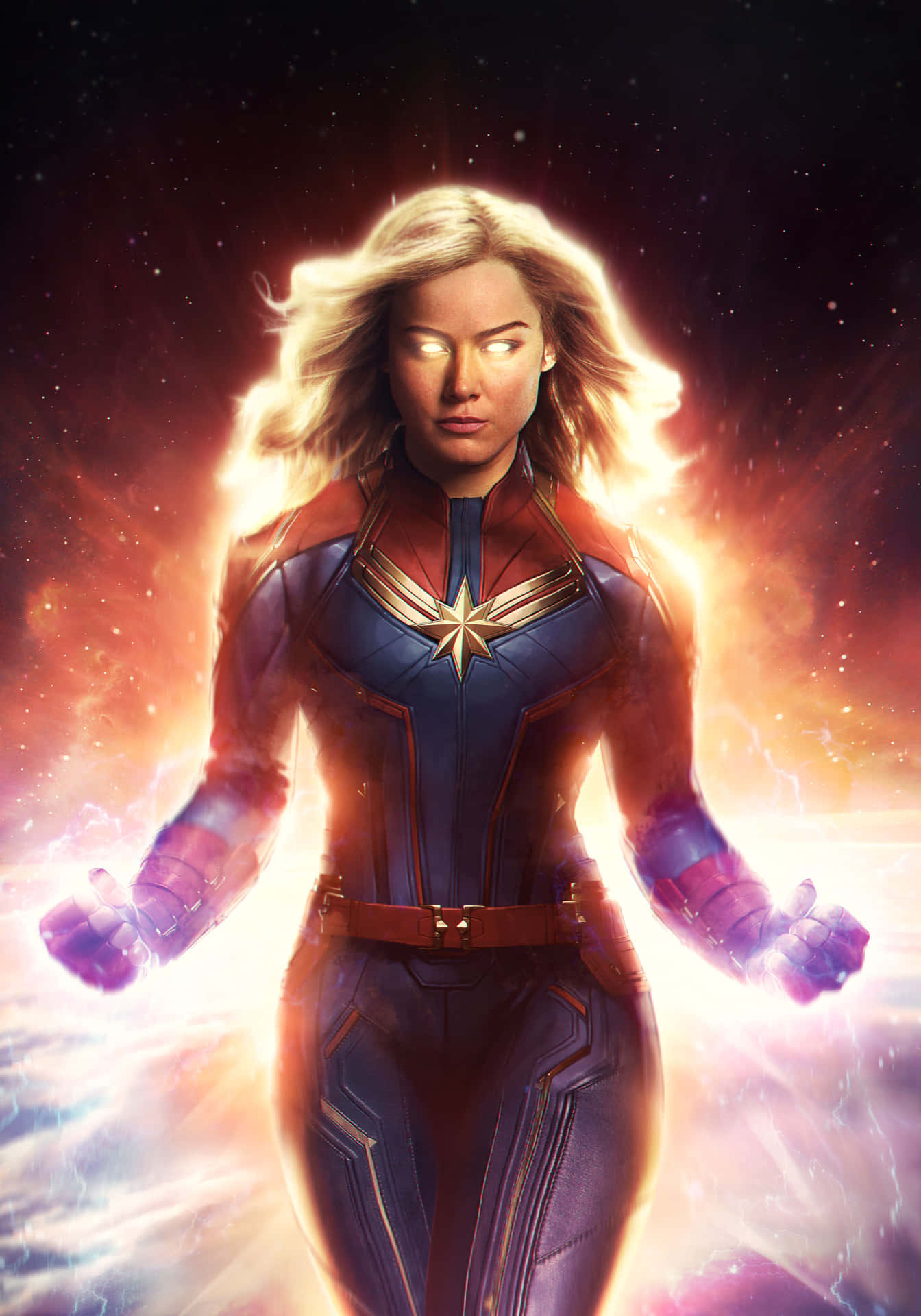 Download Brie Larson as Captain Marvel in Avengers: Endgame 2 Wallpaper