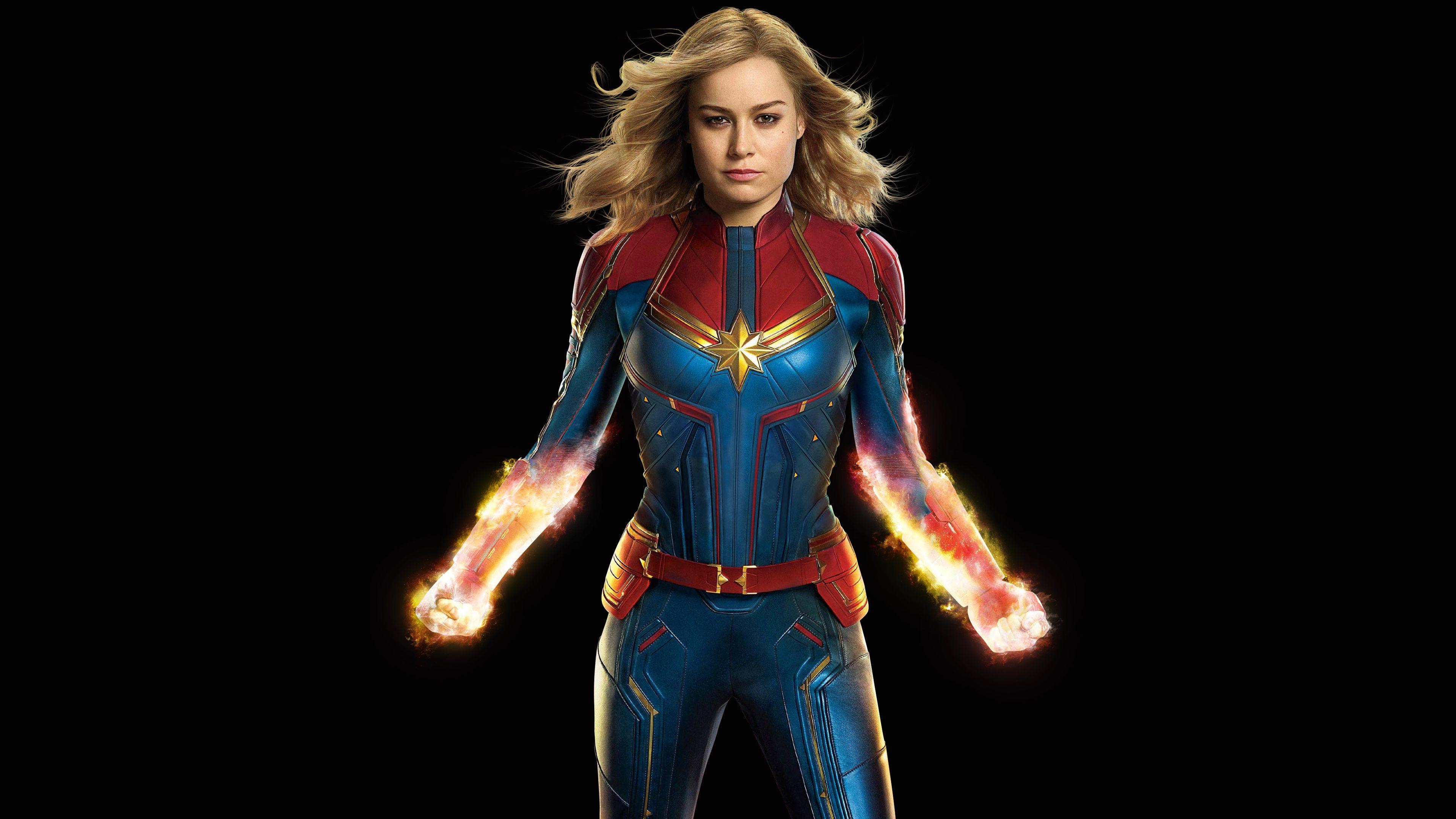 Brie Larson Carol Danver Captain Marvel HD Wallpaper