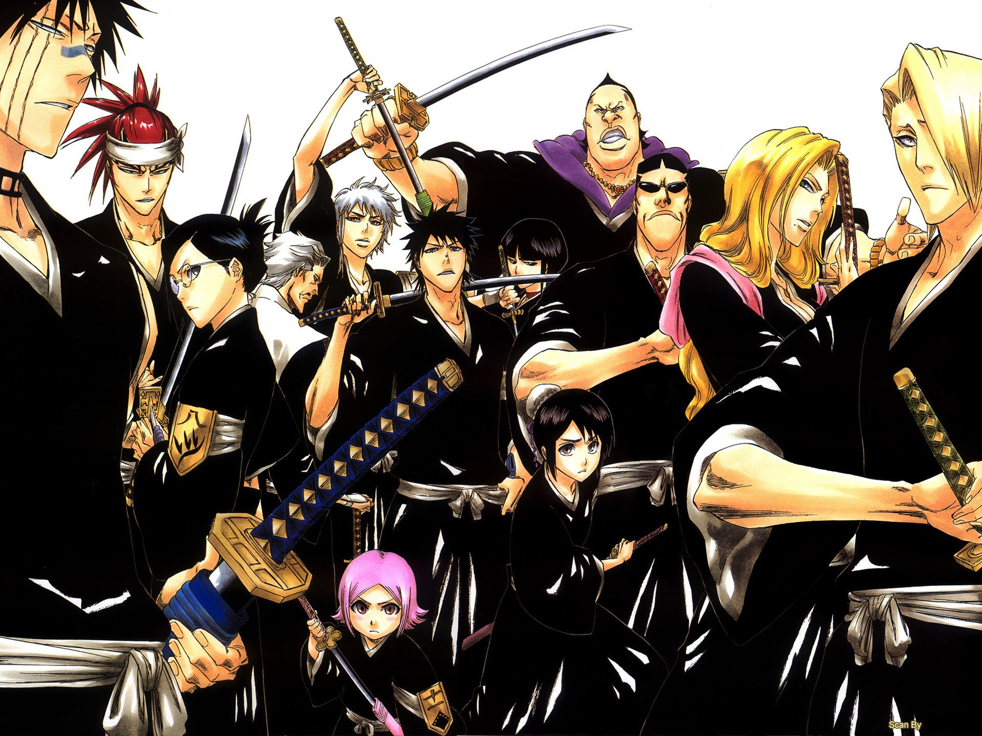 Bleach Squad HD Wallpaper: Iconic Characters Unite
