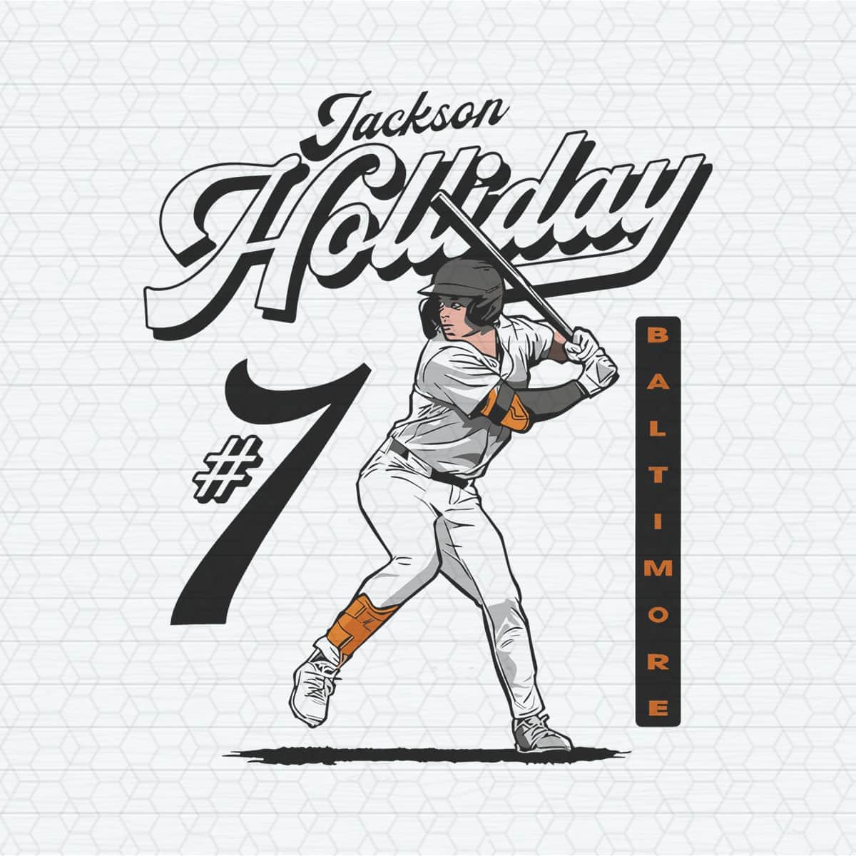 Jackson Holliday Baltimore Orioles Baseball Player SVG