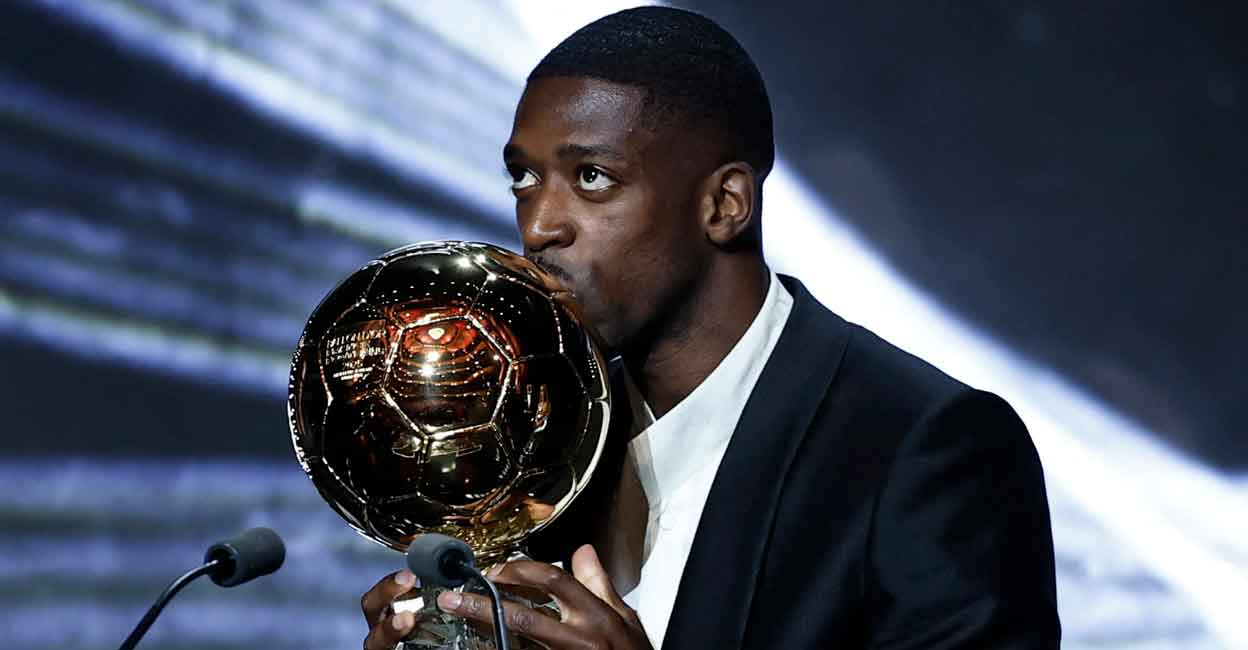 PSG's Dembele wins Ballon d'Or, Bonmati bags third consecutive title. Ballon d'Or Award Updates
