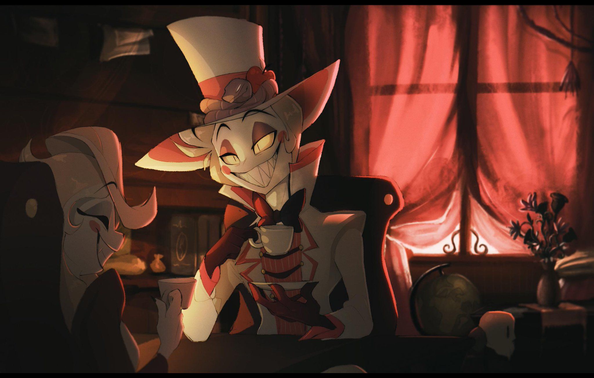 Hazbin Hotel Lucifer Character HD Wallpaper