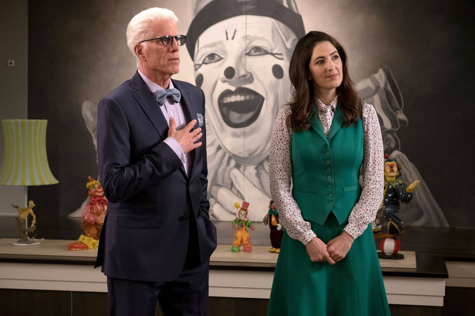 Download The Good Place Janet And Michael Wallpaper