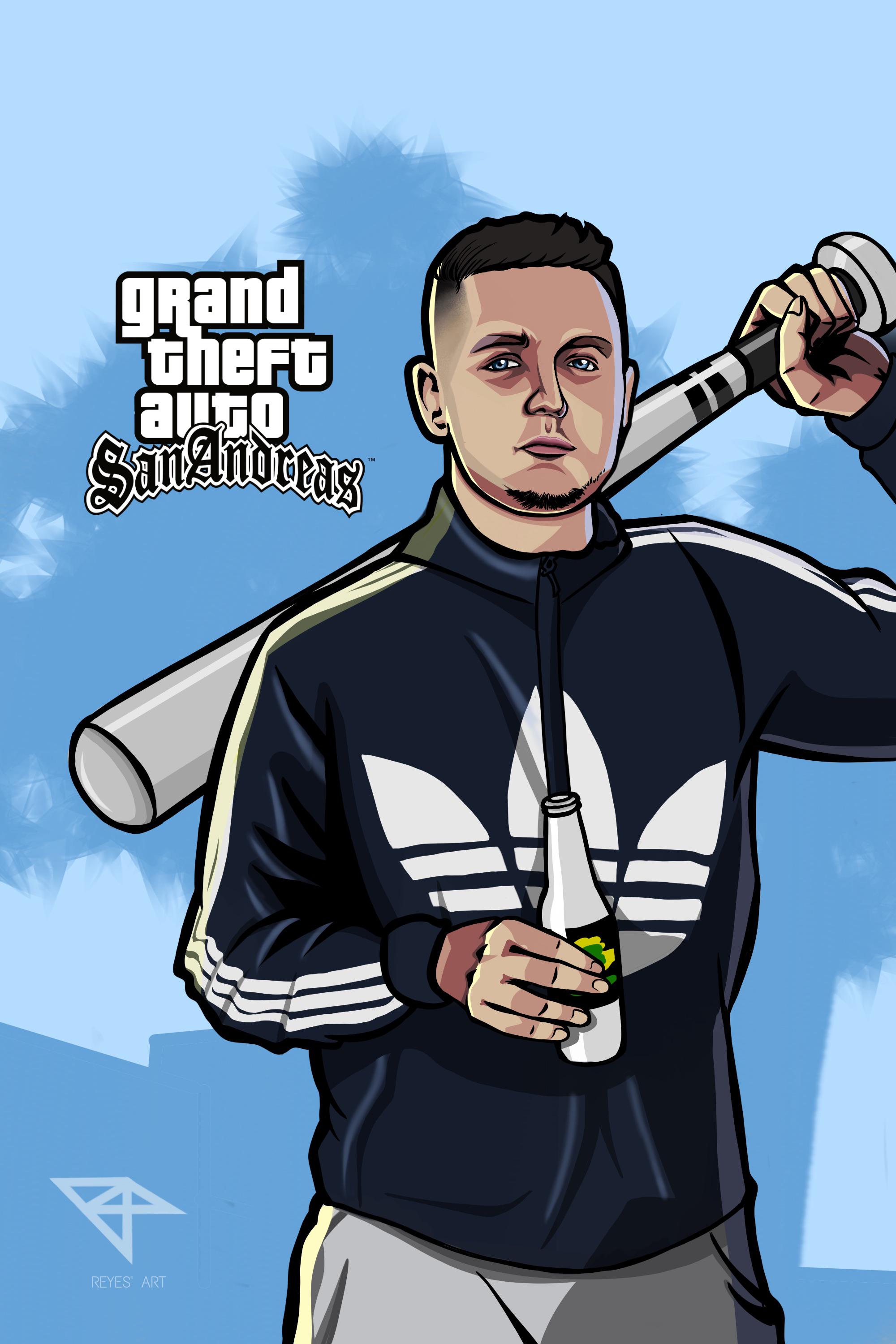 A guy that i found on Facebook made a GTA:SA loading screen out of my picture, looks dope imo