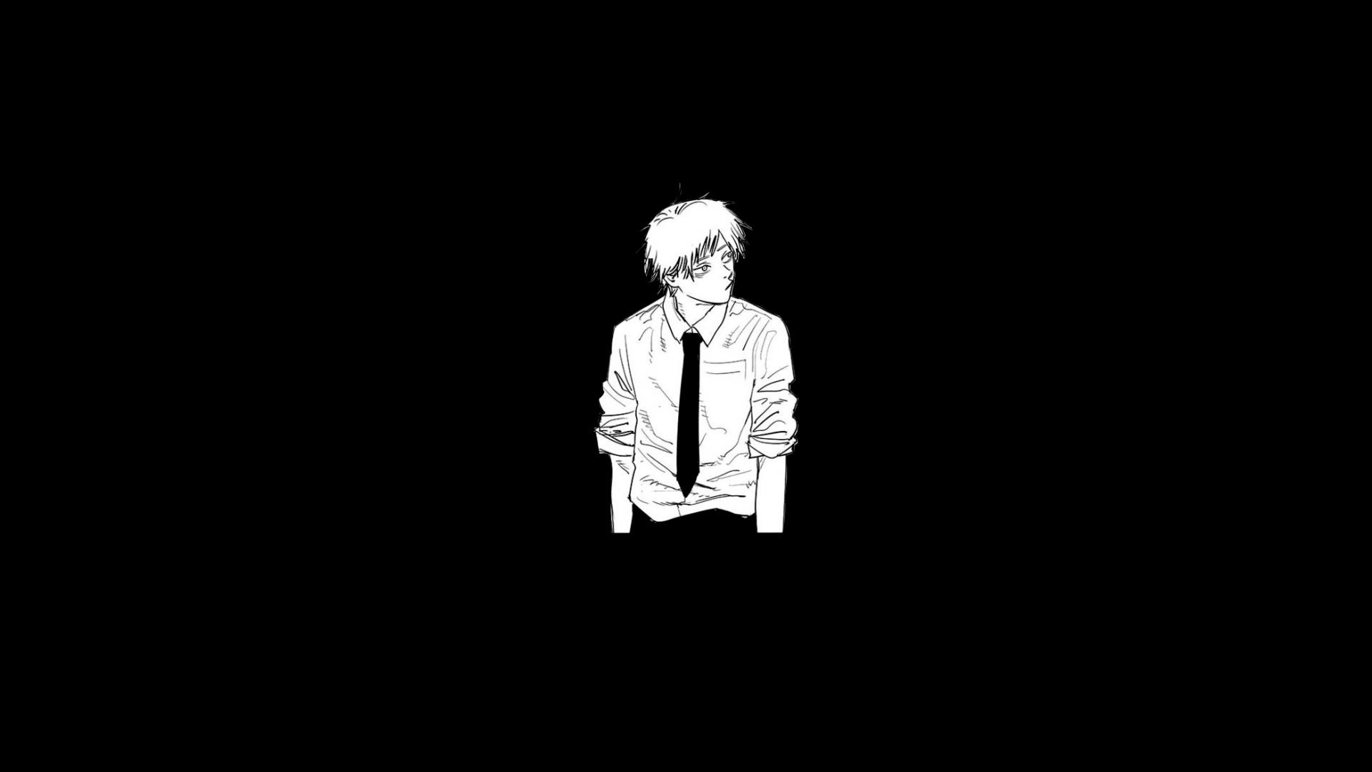 Working on a Chainsaw Man MMV and ended up with a few minimalistic wallpaper. Happy to take requests for any panels!