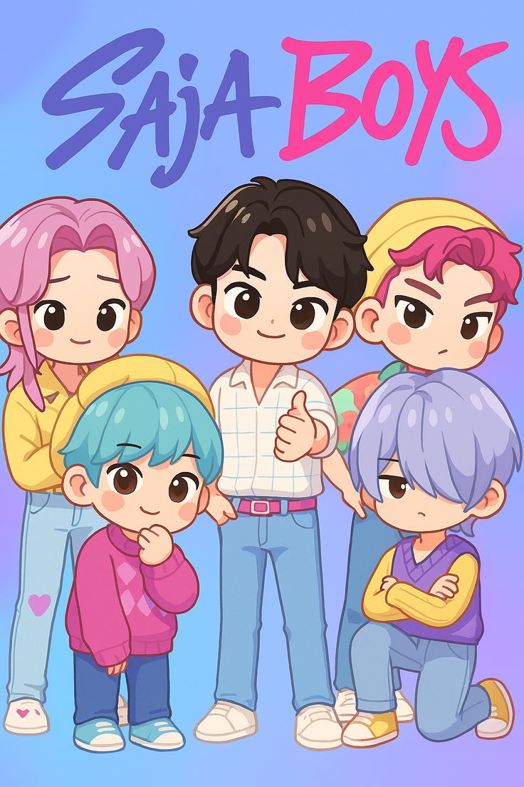 SajaBoys. K Pop Demon Hunters. chibi