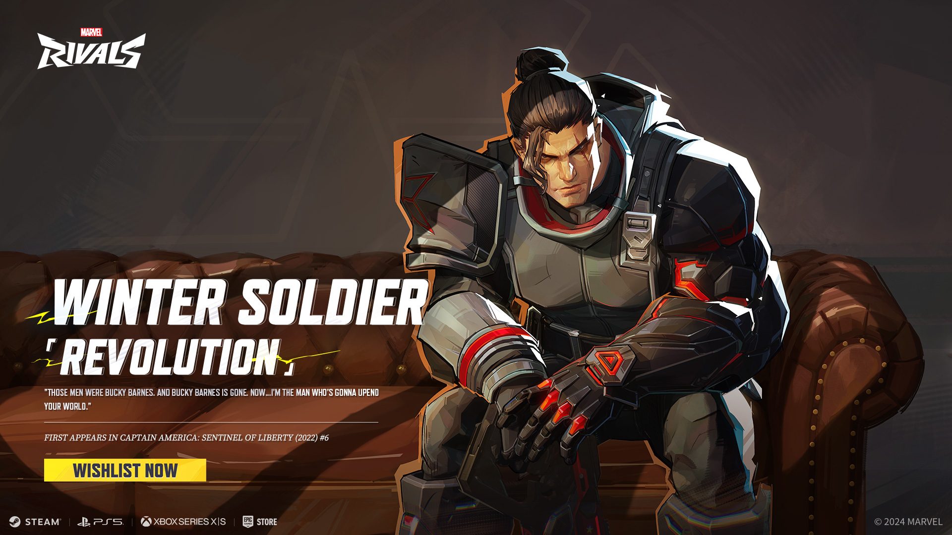 Marvel Rivals - [Revolution] Some problems you just can't punch. When the system holds so much power, the only way to change it is from within. Bucky Barnes knew what he