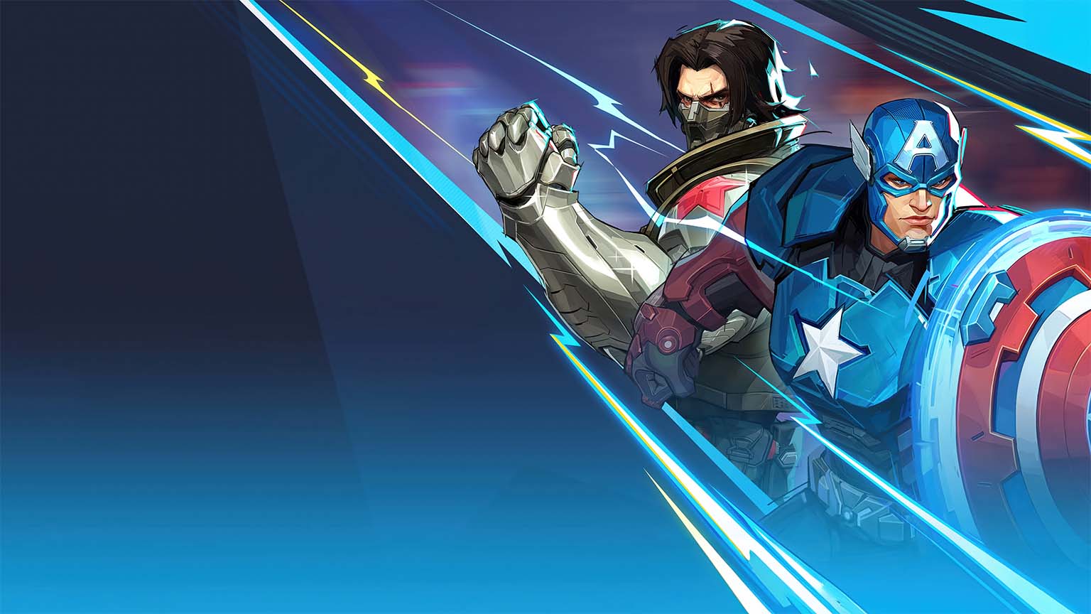 Marvel Rivals Captain America & Winter Soldier Desktop Wallpaper