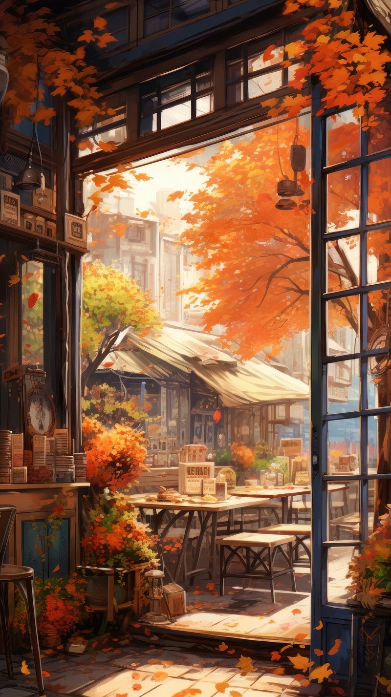 Anime Autumn Gif Image Wallpaper