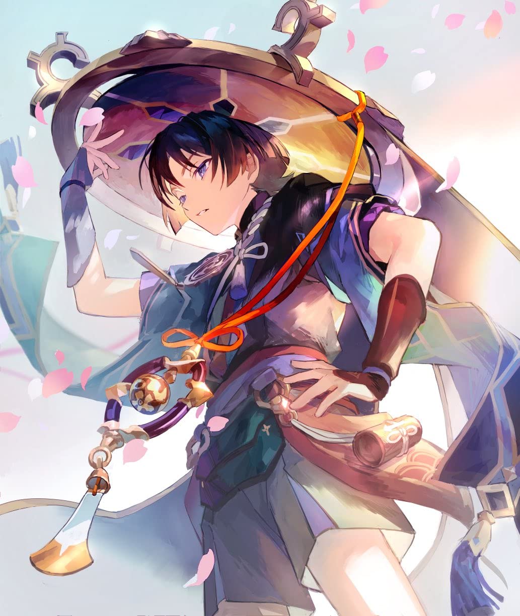 Kunikuzushi D200Diamond Painting Kits for Adults Kids Genshin Impact 5D DIY Gift 15.7 x 11.8 in Full Round Drill Diamond Set for Room Wall Decor Cross Stitch NO Frame, Arts