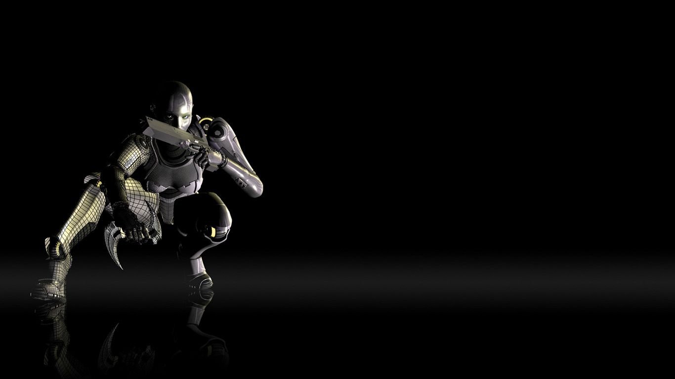 Dark Robot HD Desktop Wallpaper 83302
