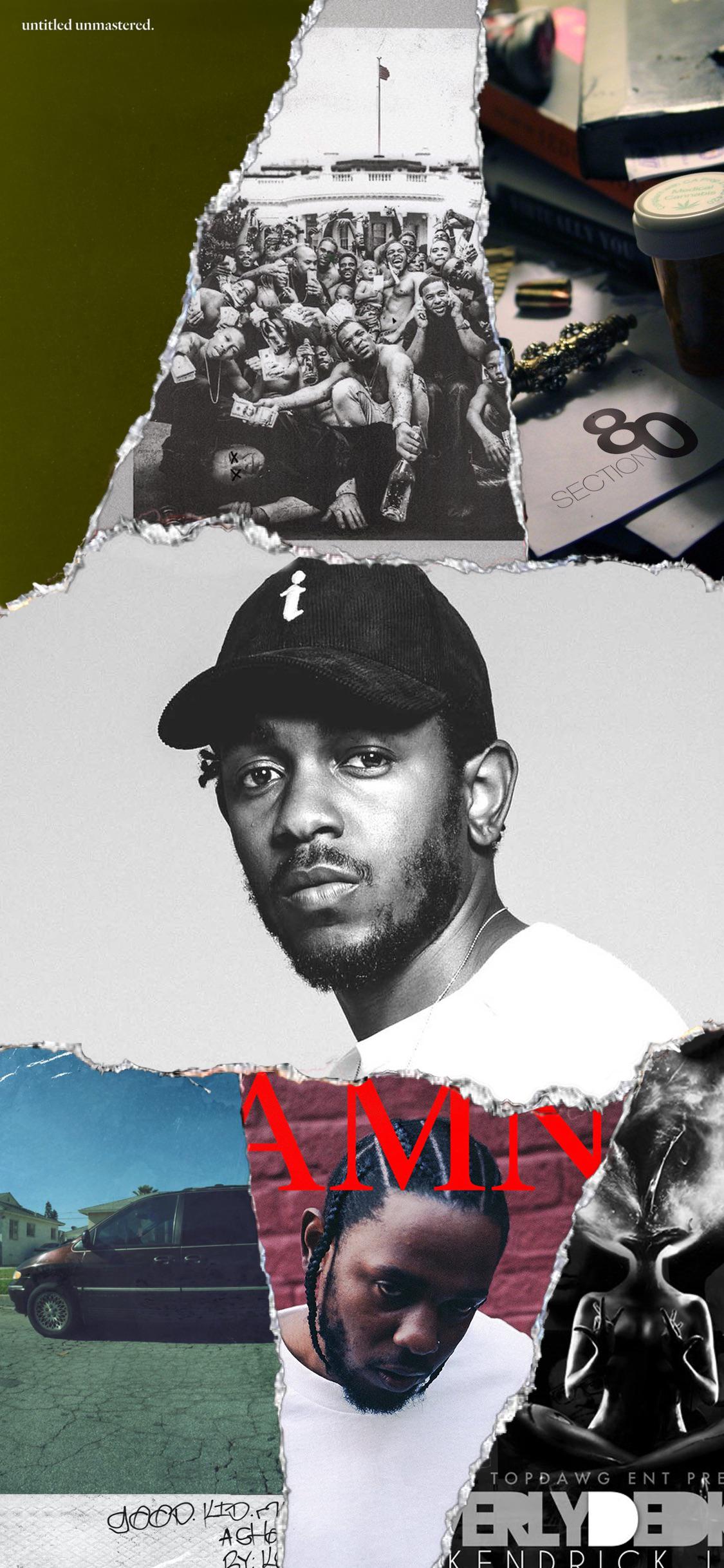 Kendrick discography wallpaper I made. (Albums only on streaming services)