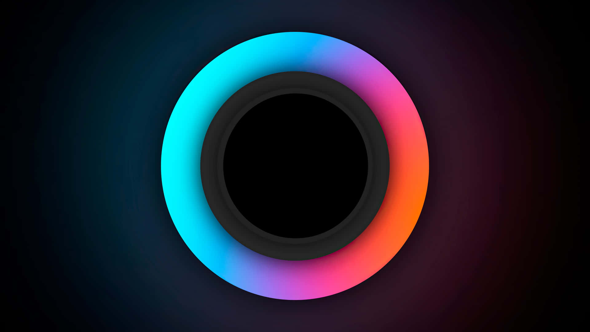 Download Abstract Neon Circle Gradient Background Wallpaper