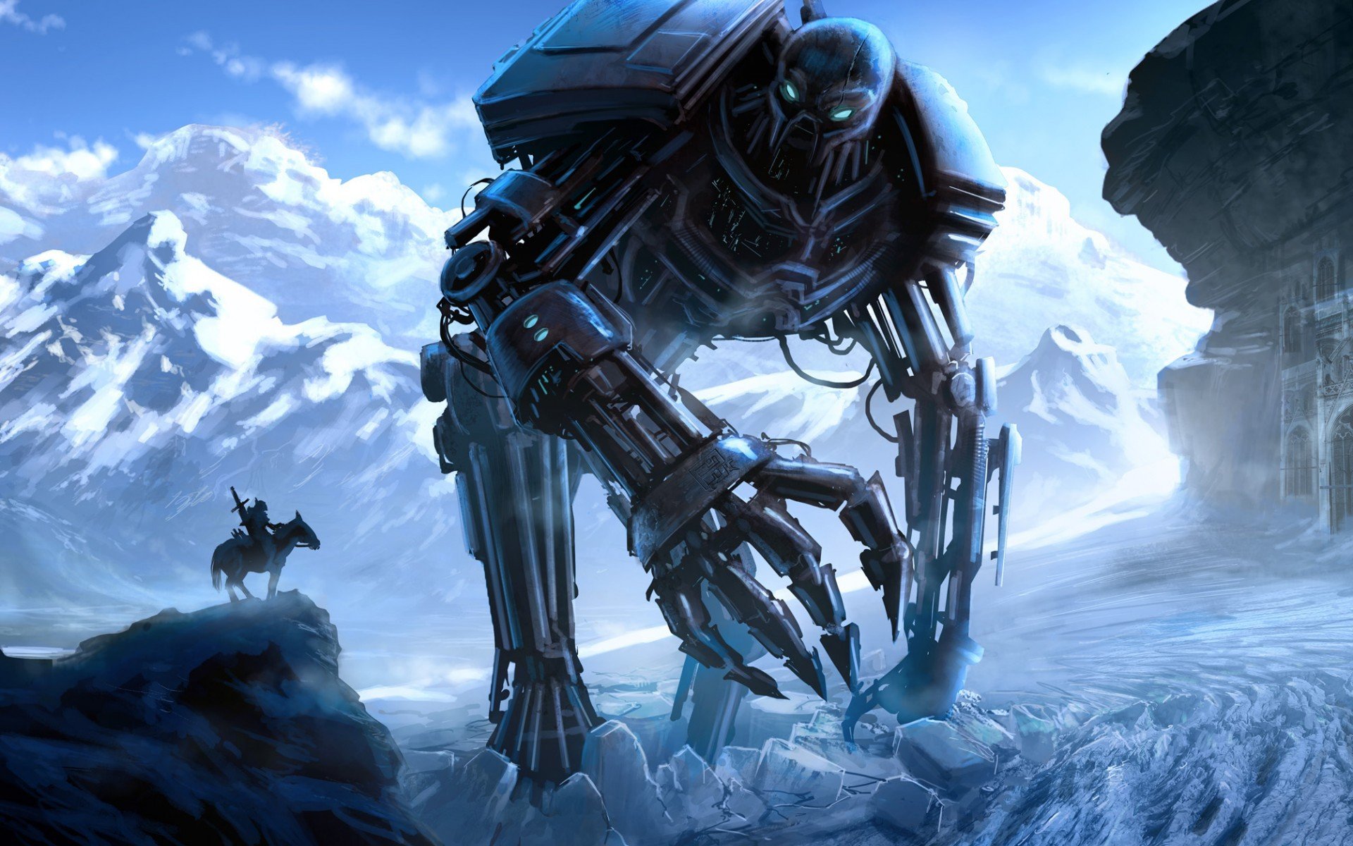 Futuristic Robots HD Desktop Wallpaper 35639