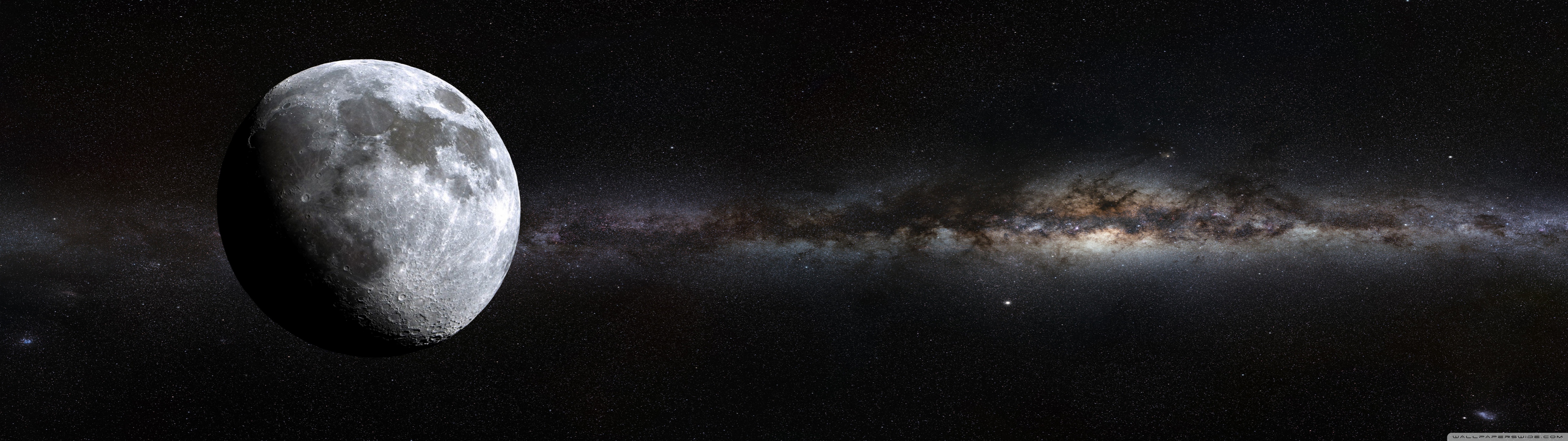 Deep Space Moon 4K UHD Wallpaper for UltraHD Desktop and TV, Widescreen and UltraWide Display, Dual Monitor, Smartphone and Tablet Devices