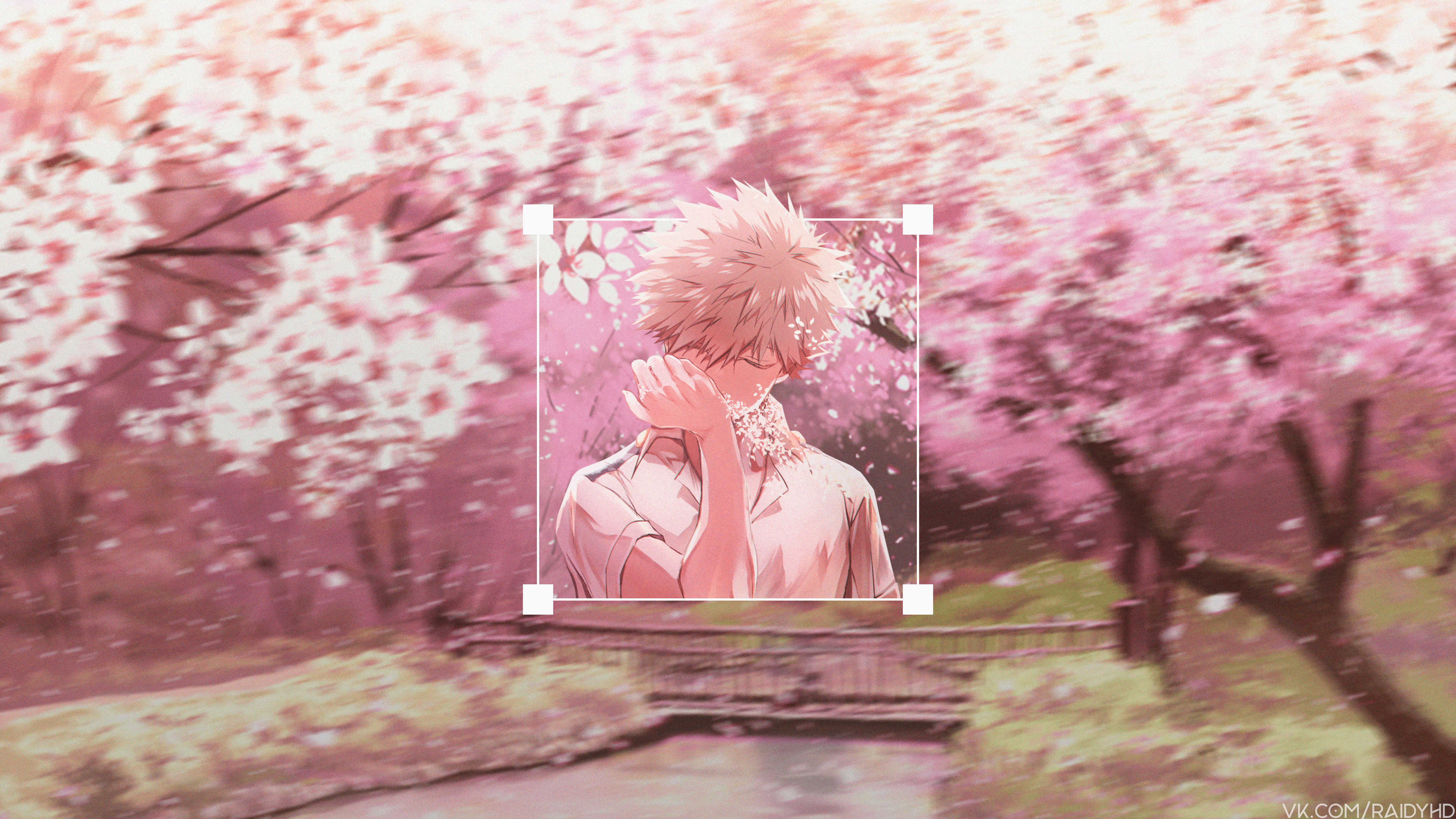 Katsuki Bakugou in Bloom: My Hero Academia 4K Ultra HD Wallpaper