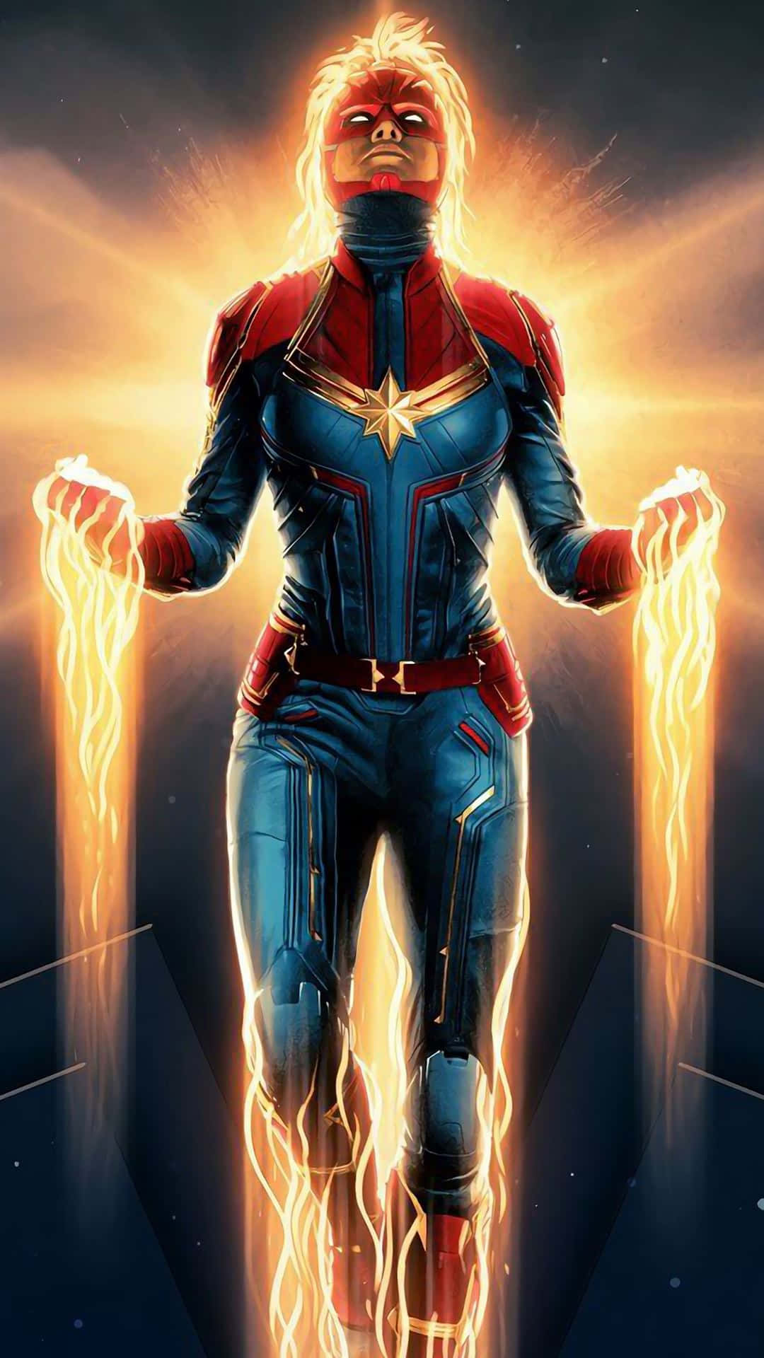 Captain Marvel iPad Wallpaper