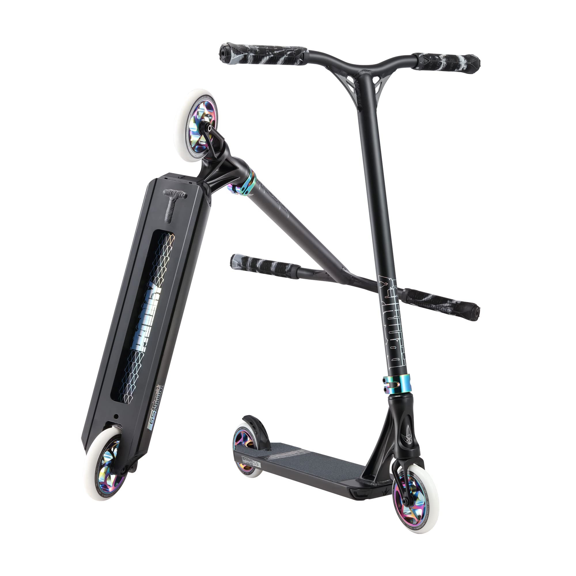 Envy Scooters Prodigy S9 Pro Scooters Stunt Scooter For Beginner, Intermediate Or Advanced Trick Scooter Riders. Perfect Scooter For Adults, Teens And Kids Ages 8 And Up. (Black Oil Slick)