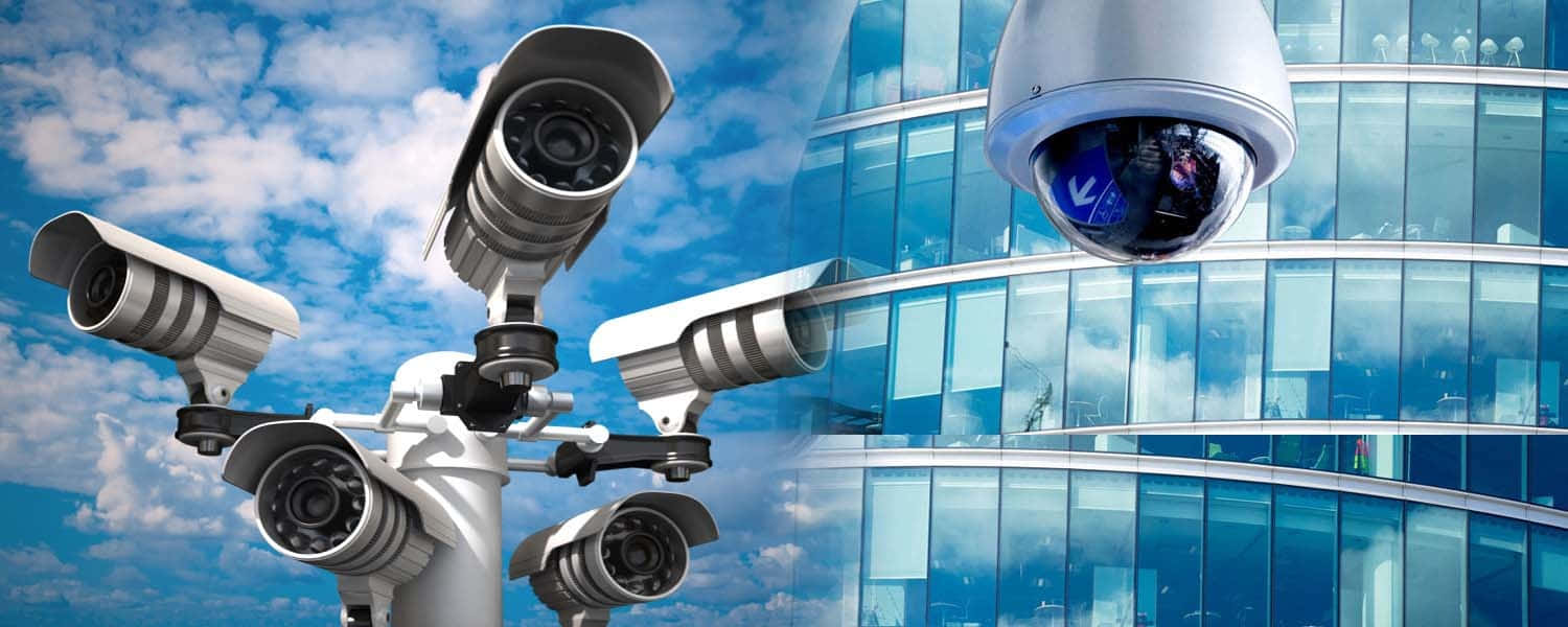 Download Advanced Cctv Security Camera System Monitoring Public Spaces Wallpaper