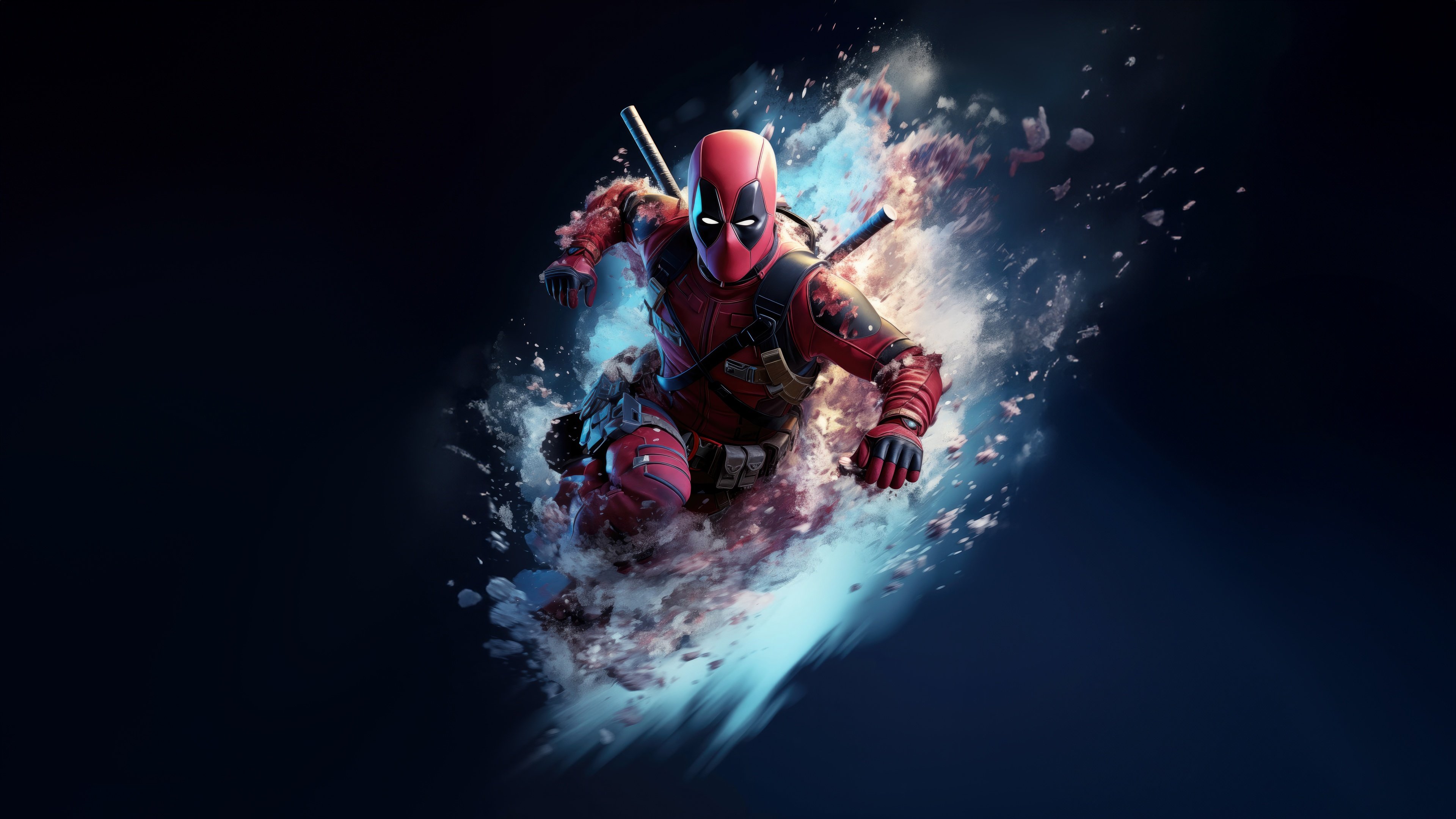 Deadpool from Marvel Anime Wallpaper 4k for Desktop