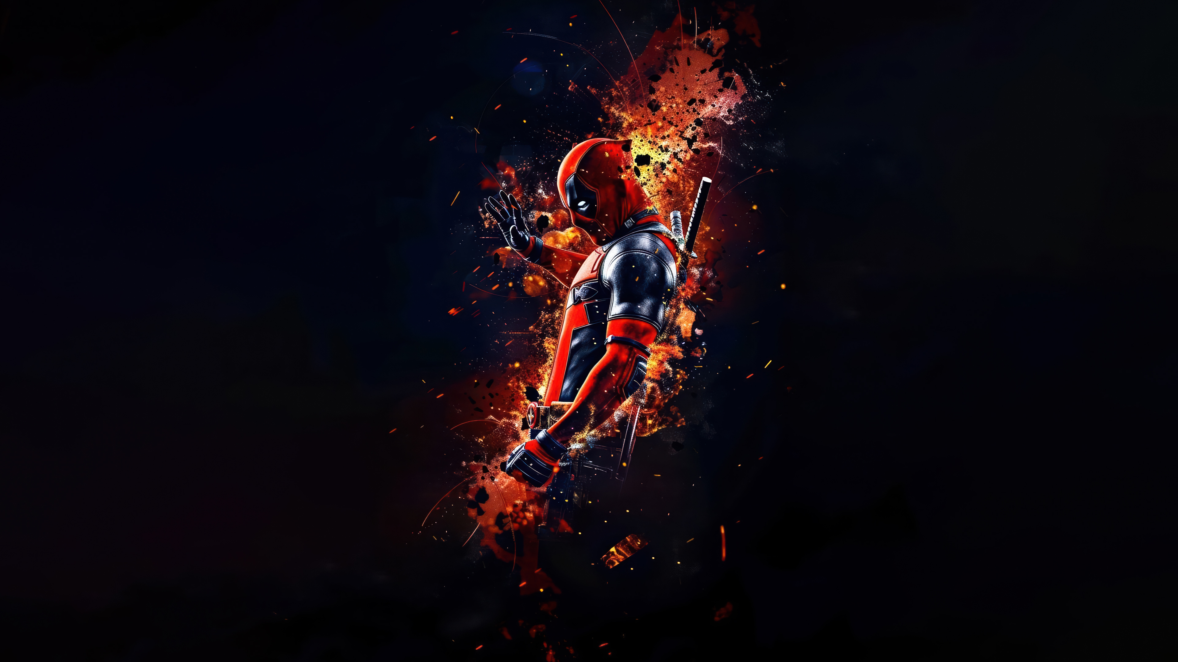 Deadpool Background Wallpaper 4K HD PC a