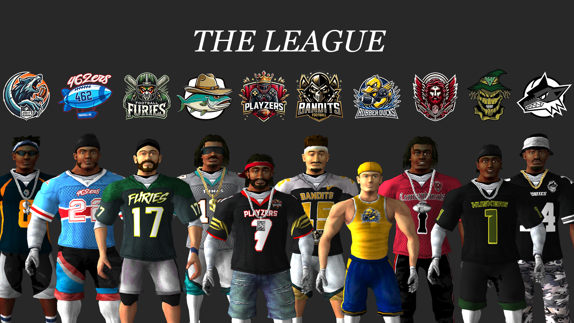 We made an NFL Street Reborn League. Almost at the End of Year 1!