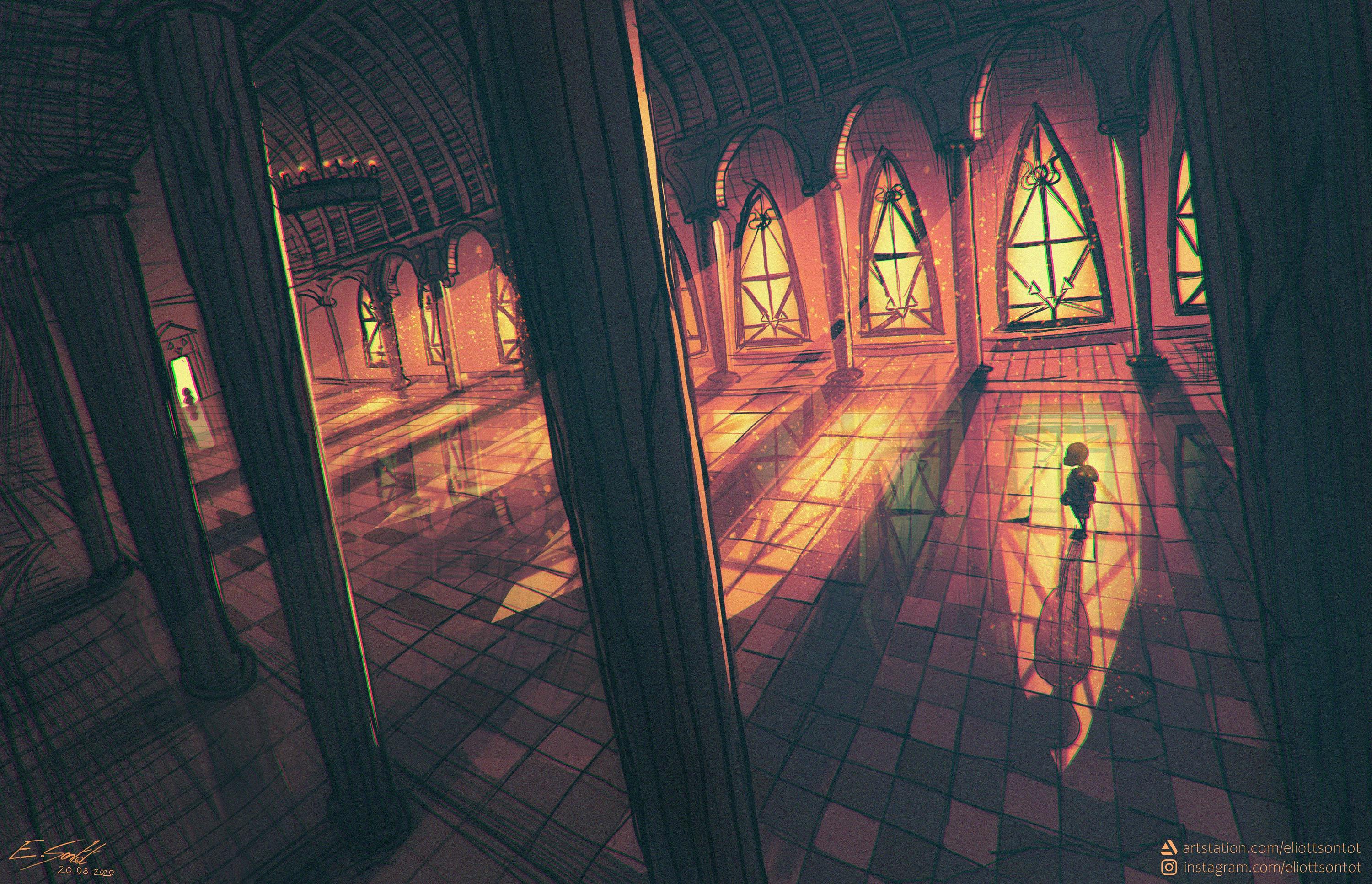 This Is A Painting I Made Of The Hall Of Judgement Last Corridor. Hope You'll Like It!